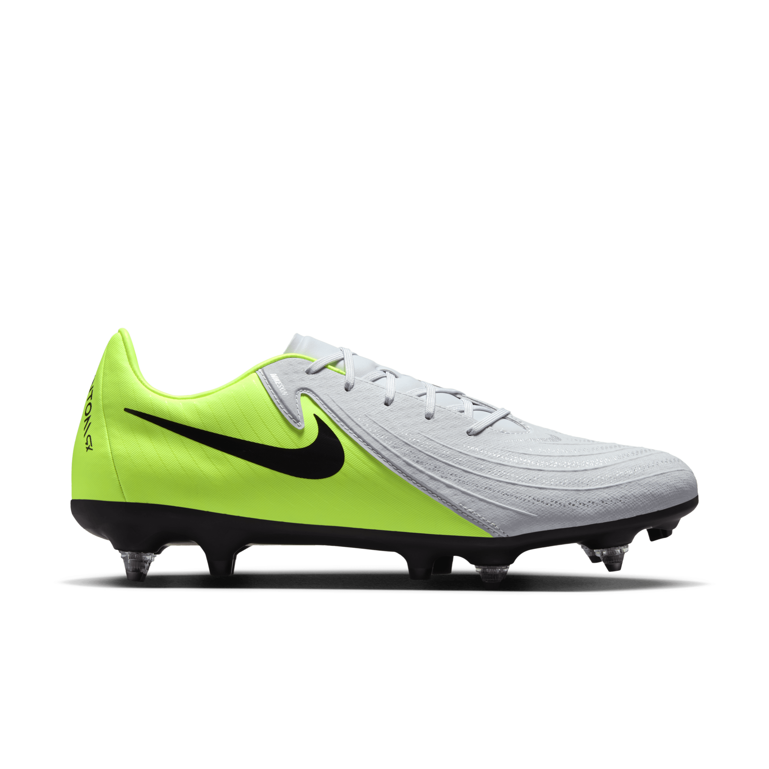 Chaussure de foot à crampons basse pour terrains gras Nike Phantom GX 2 Academy - Gris