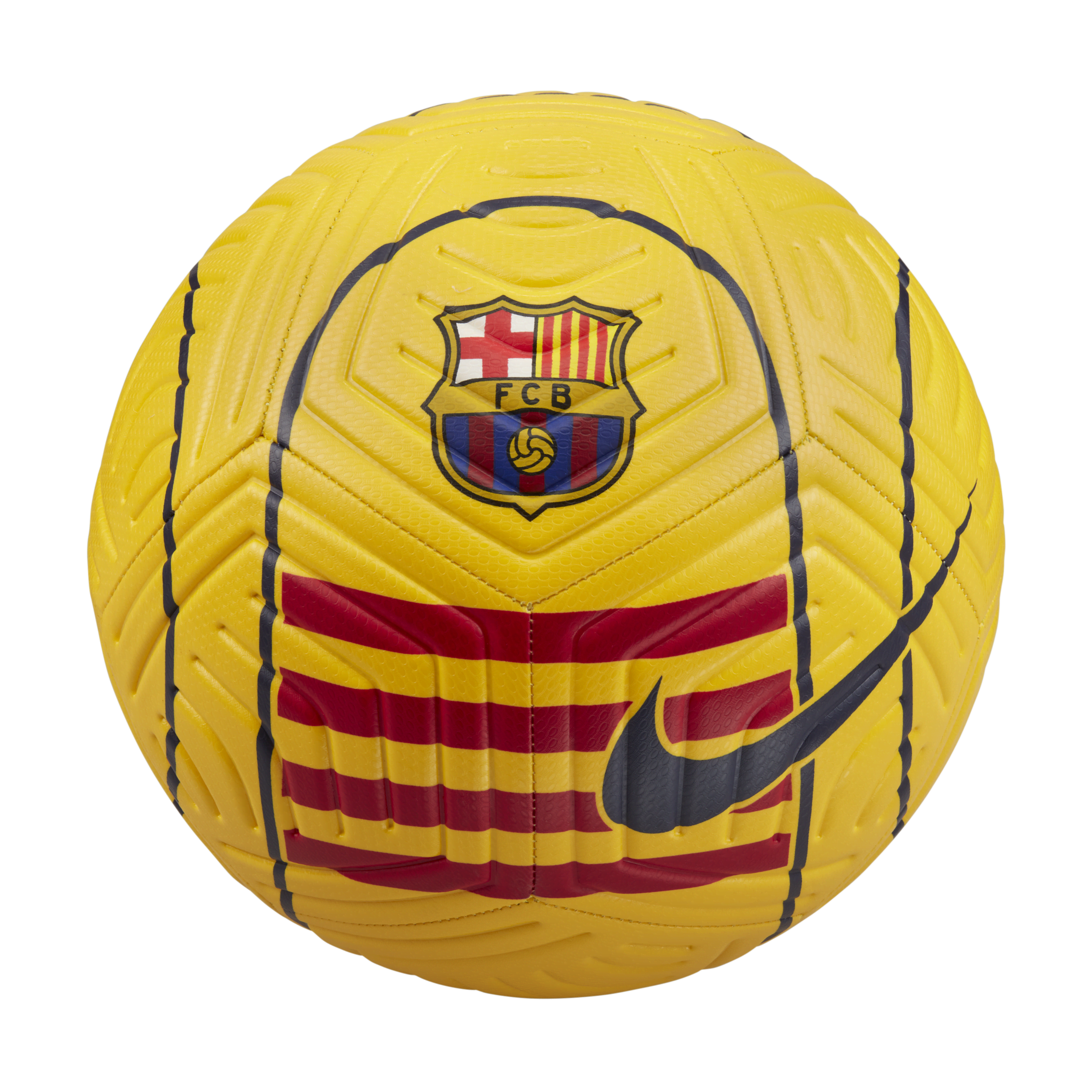 Ballon de football FC Barcelona Strike - Jaune