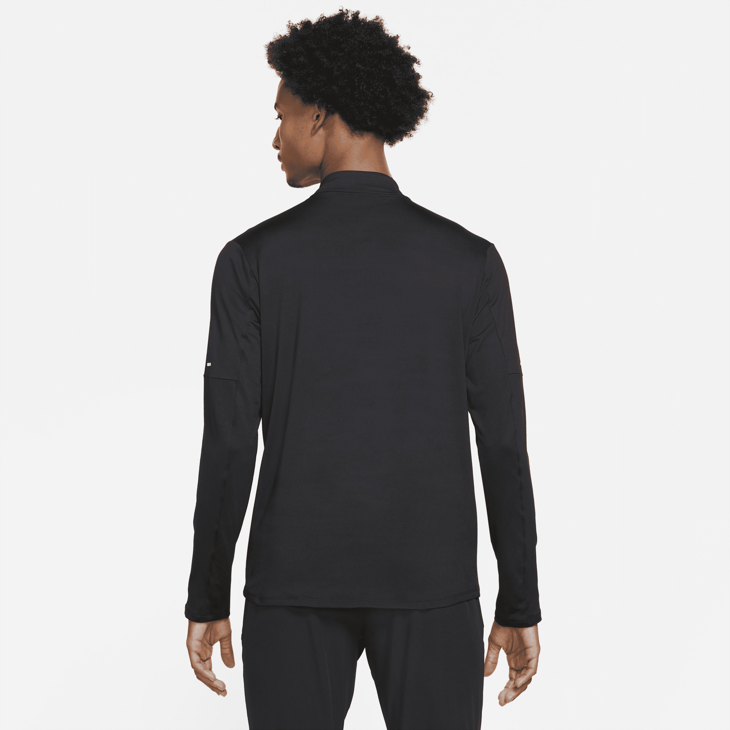 Haut de running à demi-zip Dri-FIT Nike pour homme - Noir