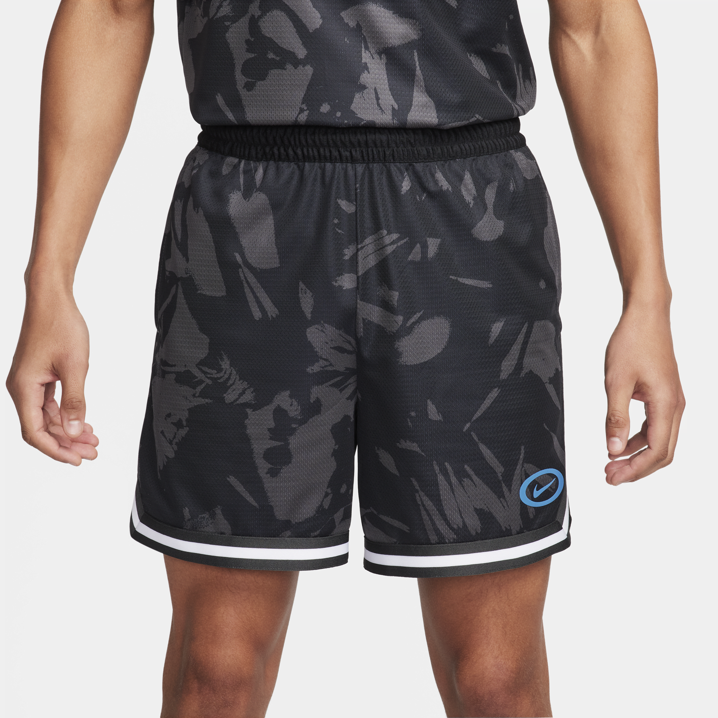 Nike DNA Dri-FIT basketbalshorts voor heren (15 cm) Grijs