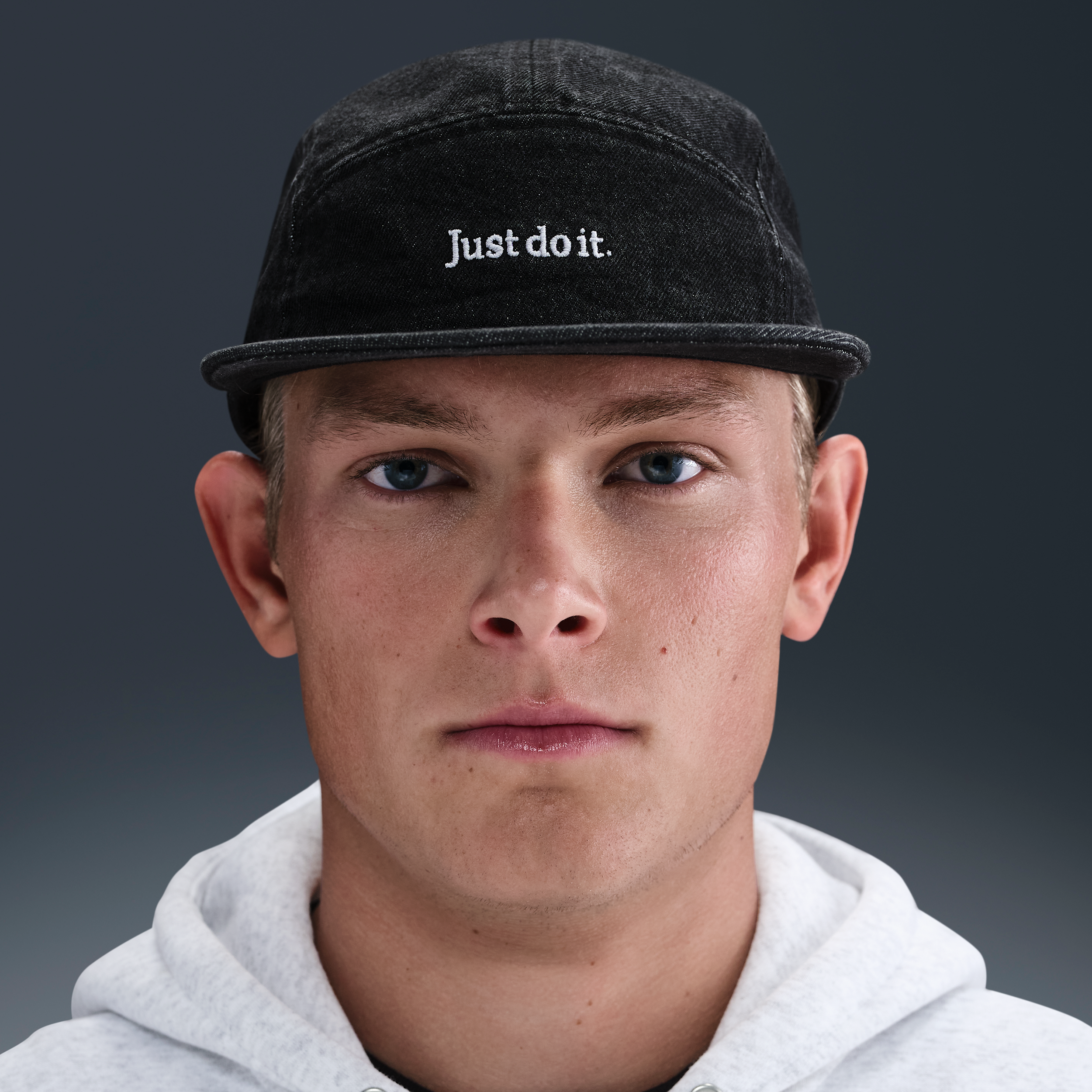 Thumbnail - Nike Fly unstrukturierte Denim-Cap - Schwarz