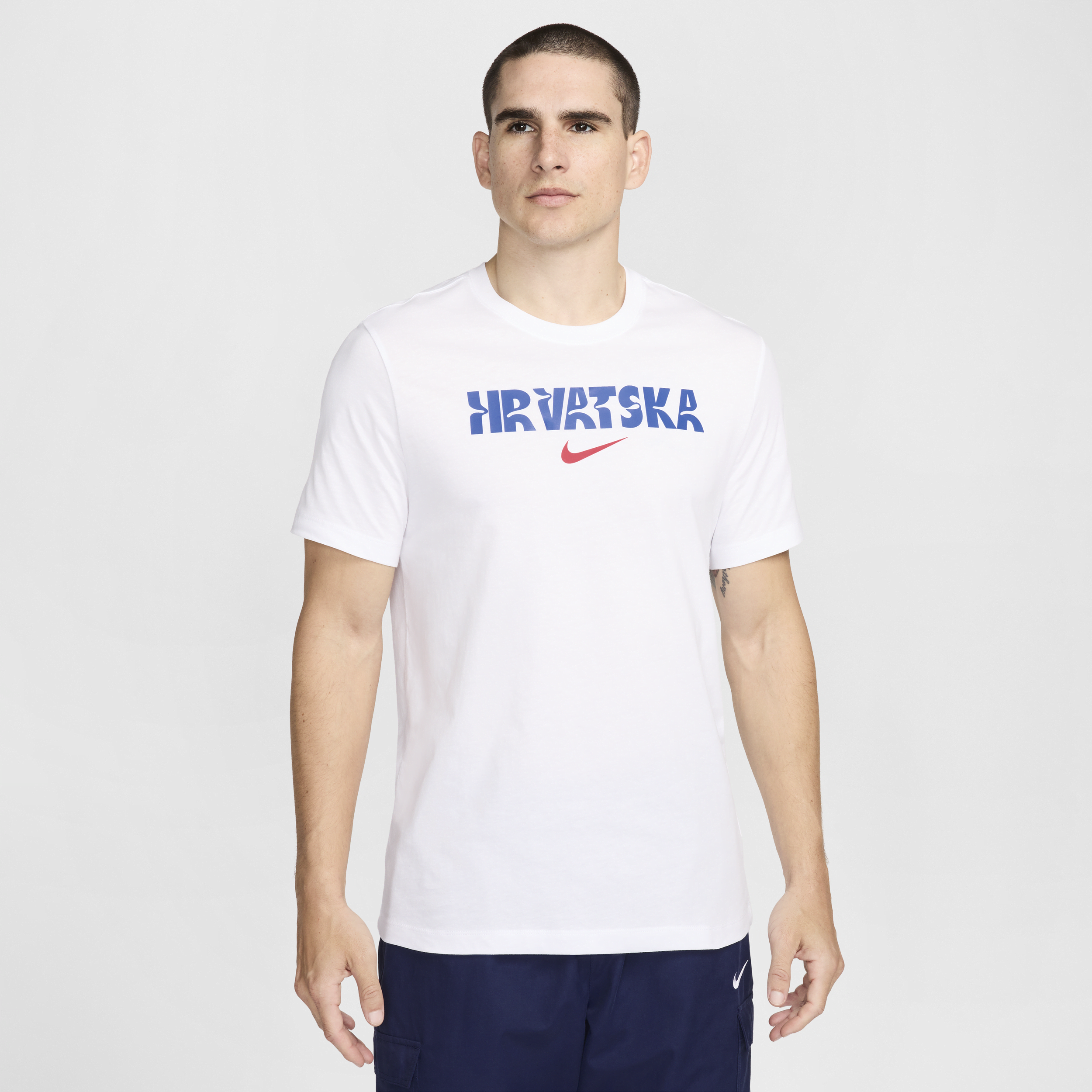 T-shirt Nike Football Croatie Crest pour homme - Blanc