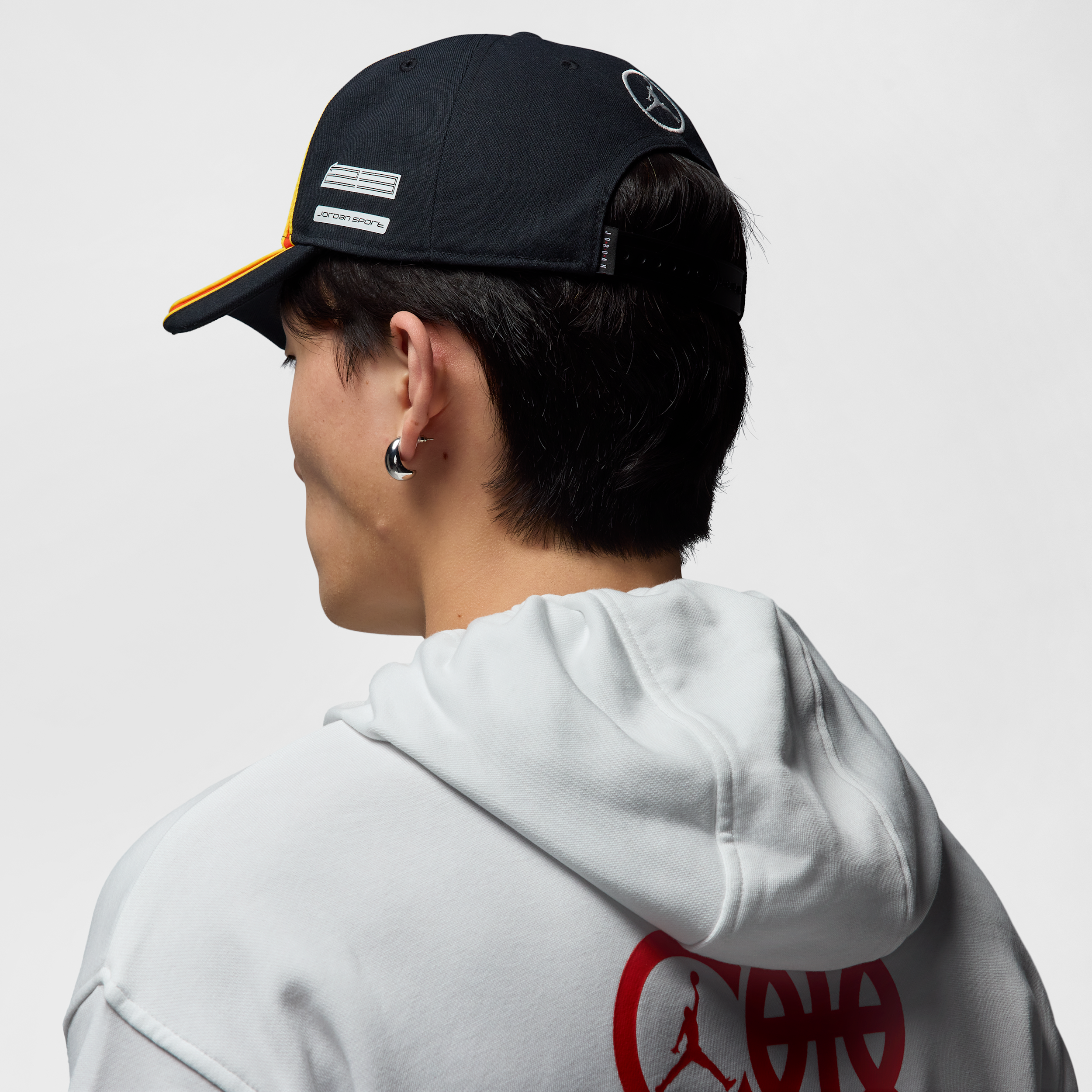 Thumbnail - Jordan Rise Quai 54 strukturierte Cap - Schwarz