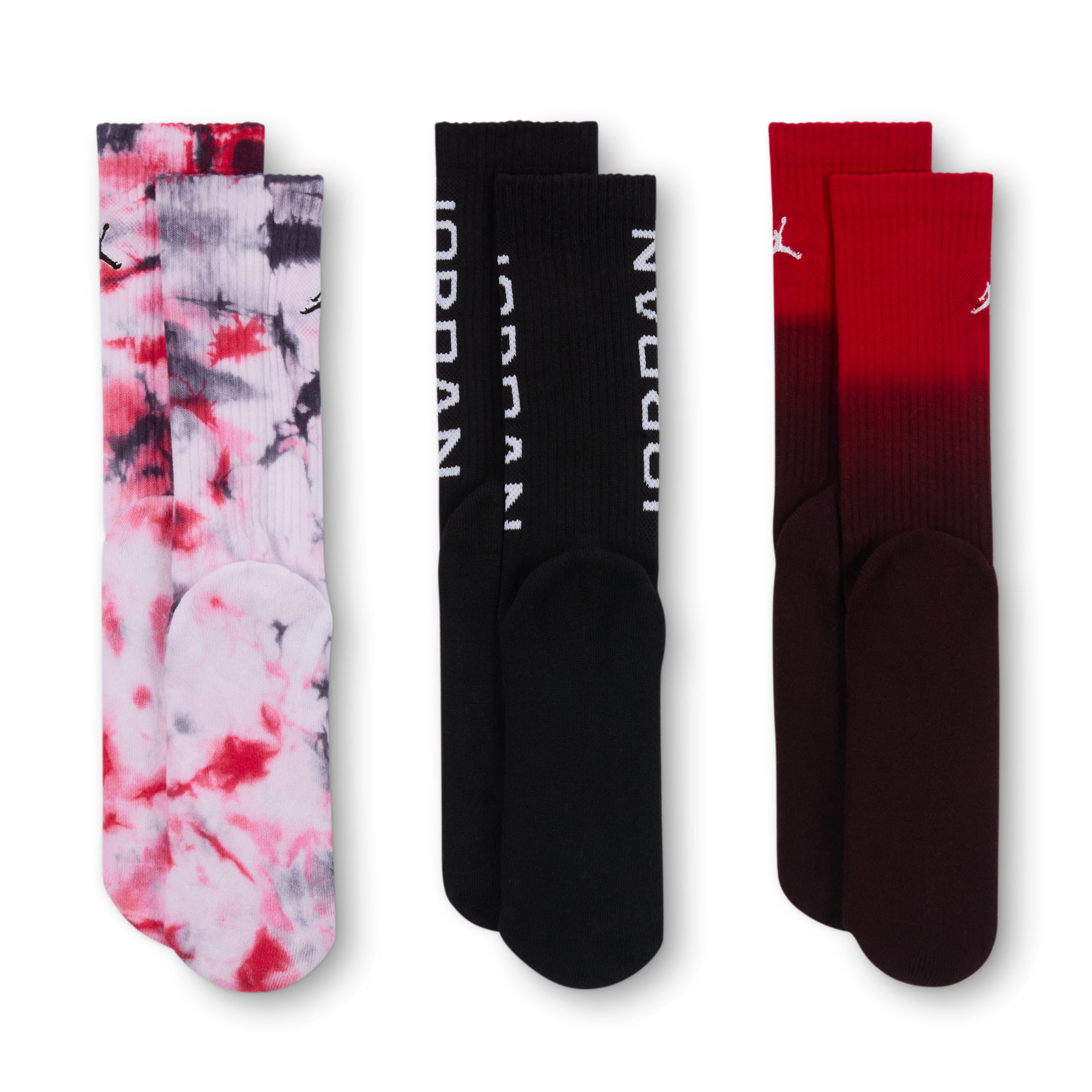Thumbnail - Jordan Essentials Poolside Crew-Socken (ältere Kinder, 3 Paar) - Schwarz