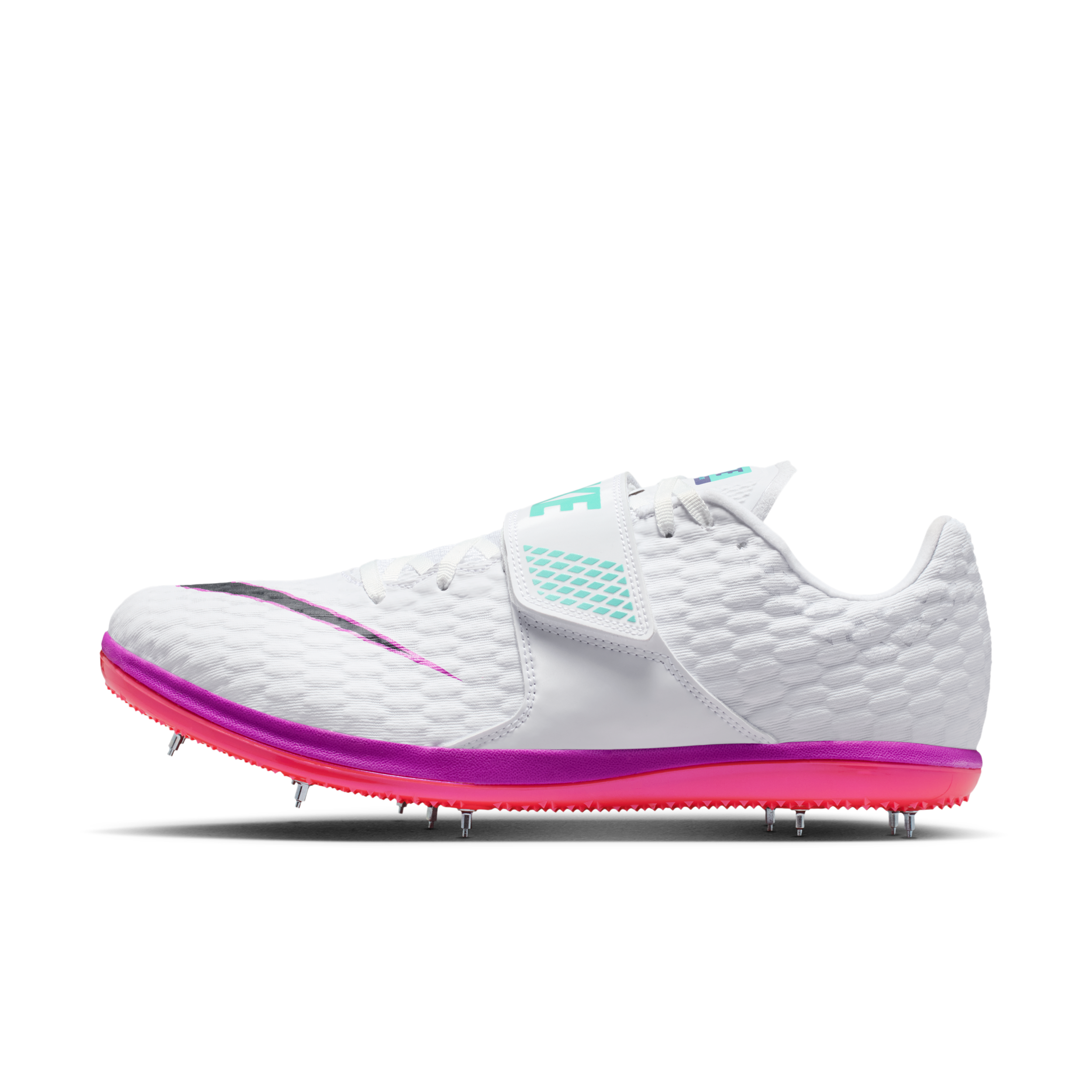 Scarpa chiodata per il salto Nike High Jump Elite - Bianco