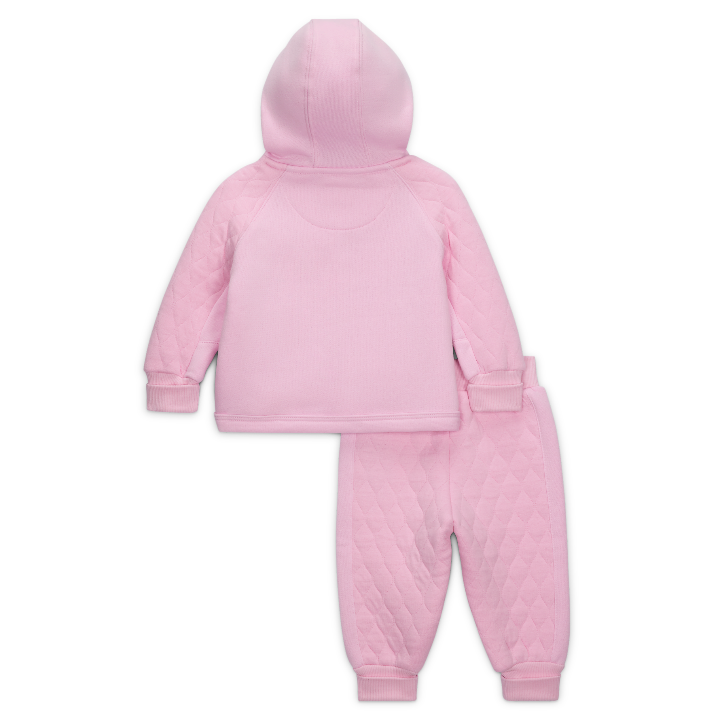 Thumbnail - Nike Ready, Set! 2-teiliges Jogger-Set mit Kapuze (Babys, 0–9 M) - Pink