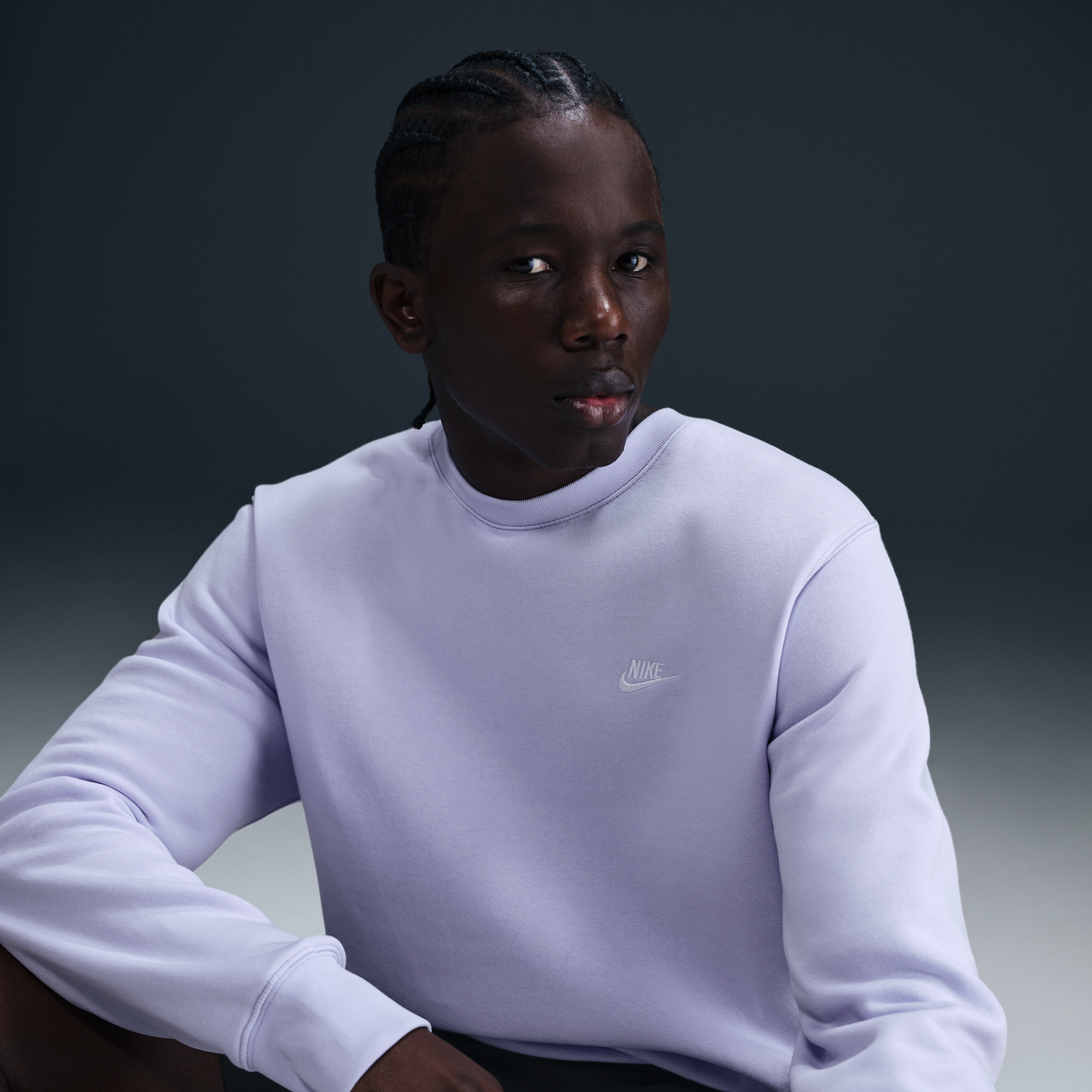 Haut en Fleece Nike Club pour homme - Pourpre