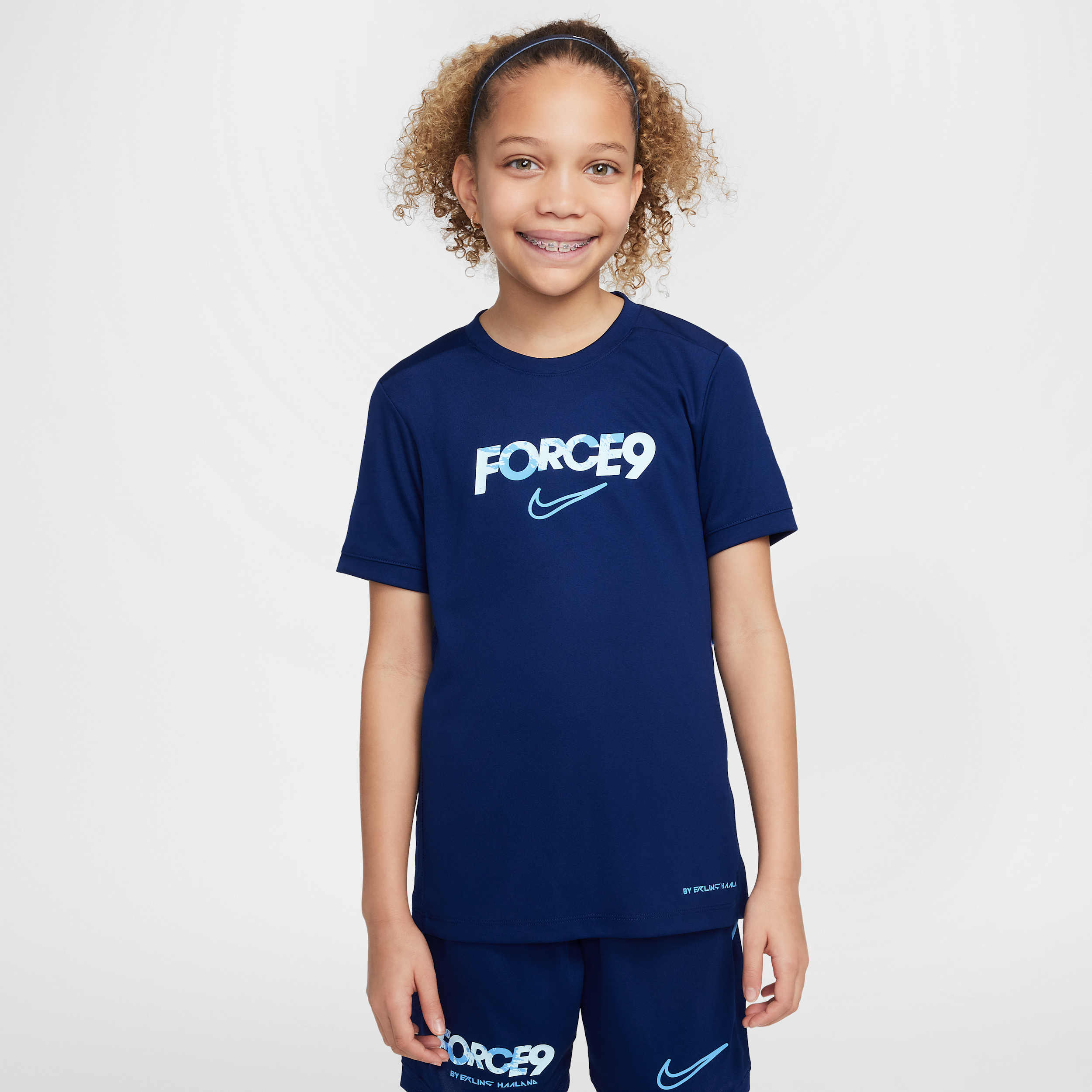 Haut de foot Dri-FIT Erling Haaland Academy pour ado - Bleu