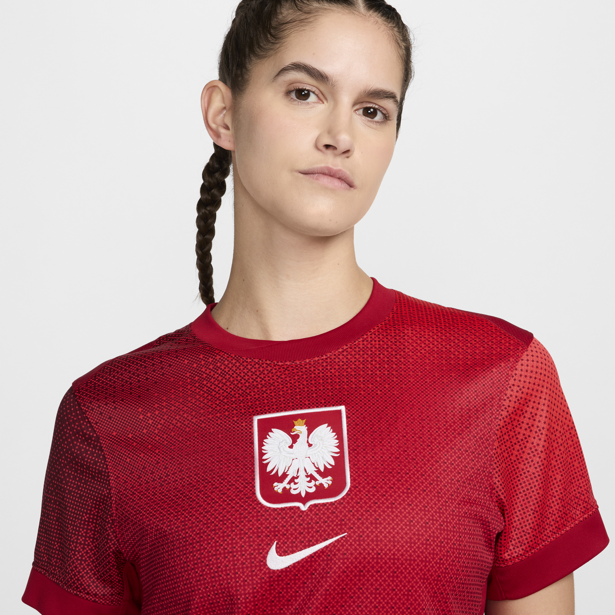 Nike Polen 2024 25 Stadium Uit Dri-FIT replica voetbalshirt voor dames Rood