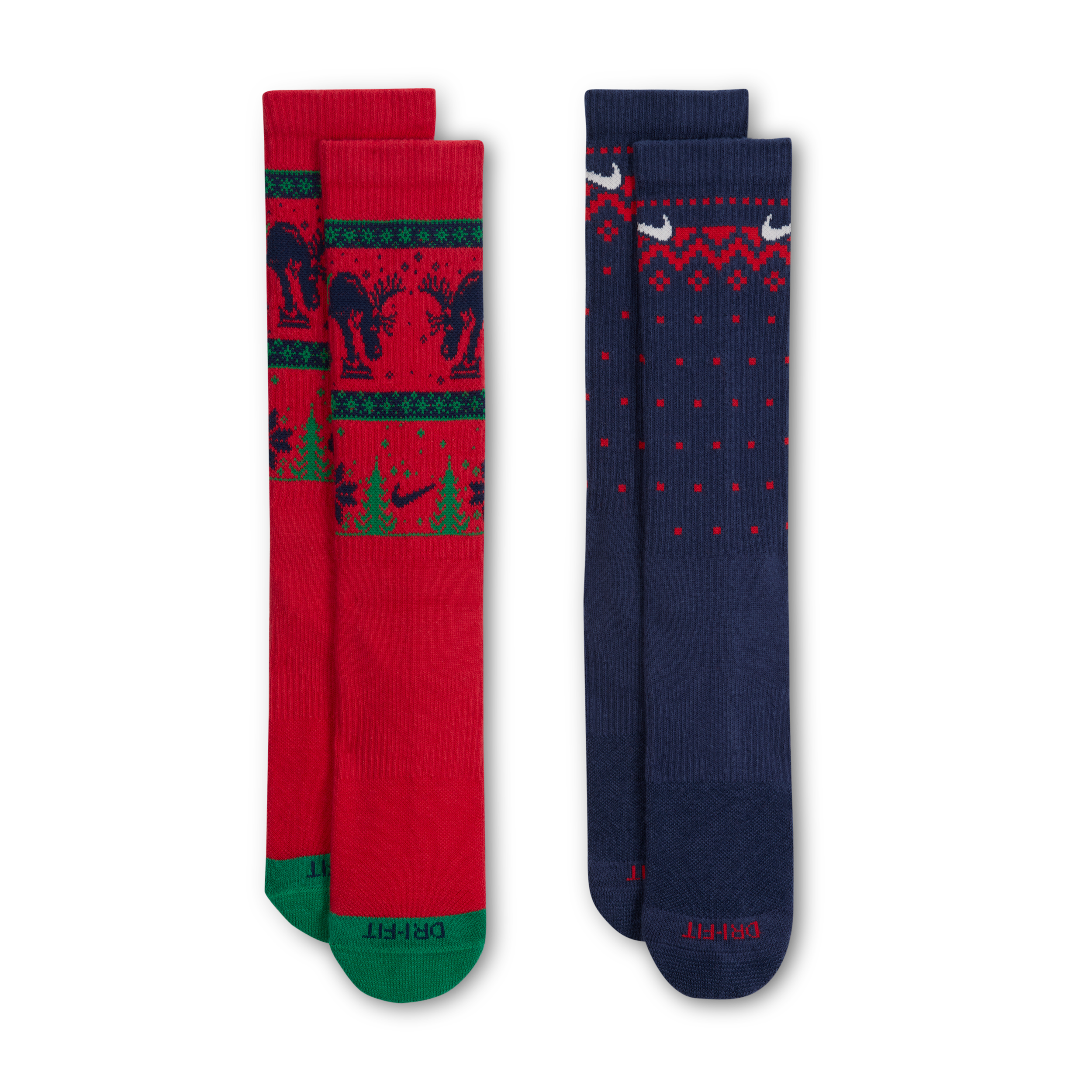 Thumbnail - Nike Everyday Plus Cushioned Winter Wonderland Crew-Socken (2 Paar) - Multi-Color