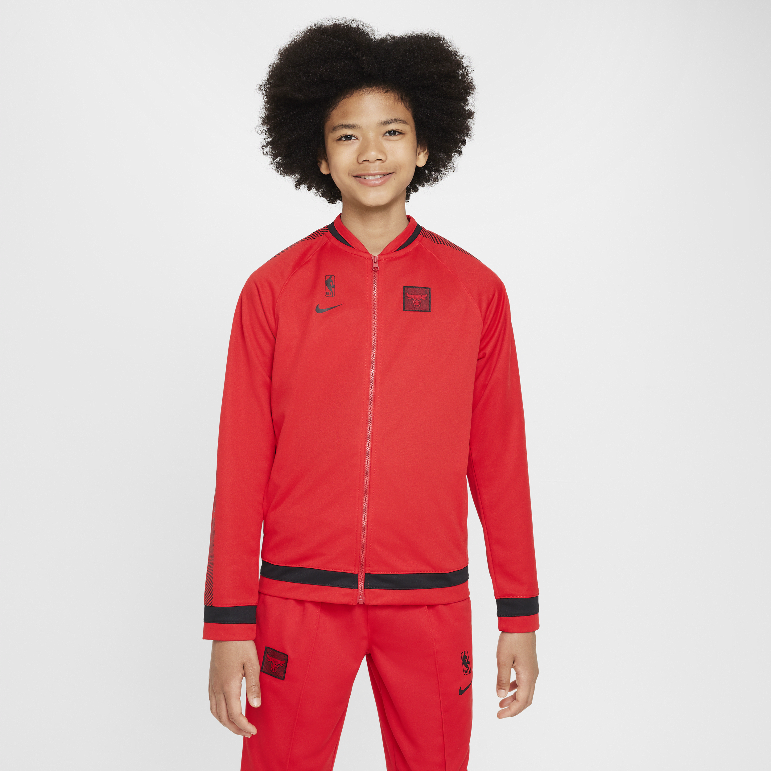 Nike Chicago Bulls Starting 5 Courtside NBA-trainingspak met Dri-FIT voor kids Rood