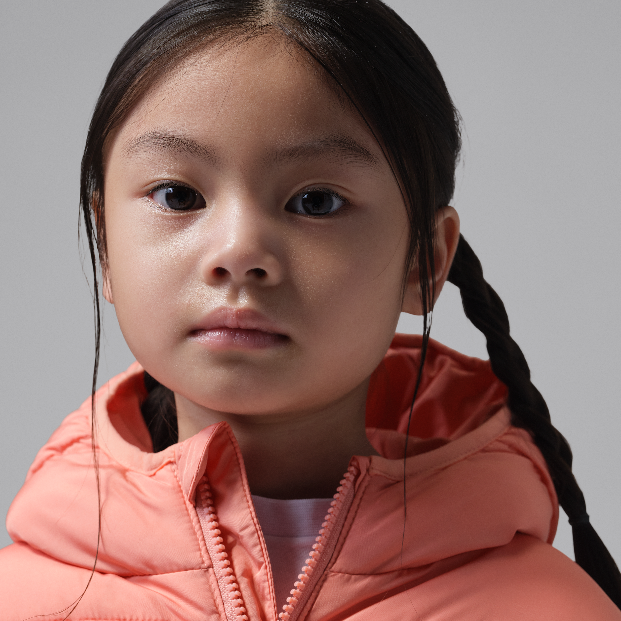 Thumbnail - Jordan Brooklyn Puffer-Jacke (jüngere Kinder) - Orange