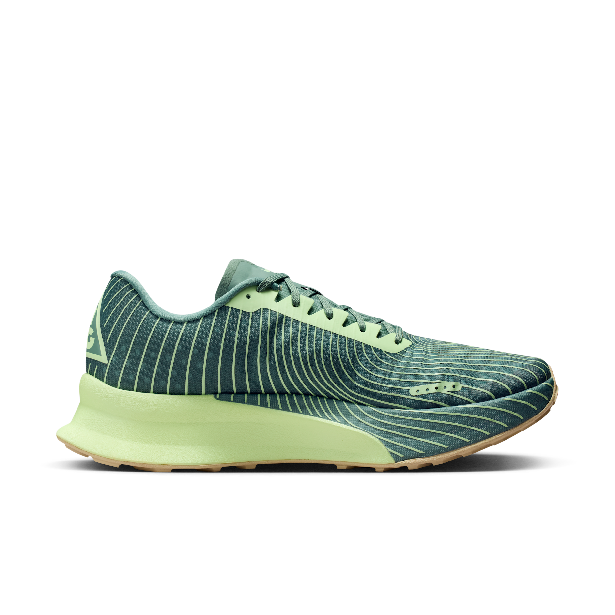 Nike Men's ACG Ultra Fly Trail 2 Dutch Green/Barely Vol/Vegas Gold - IR7317-300