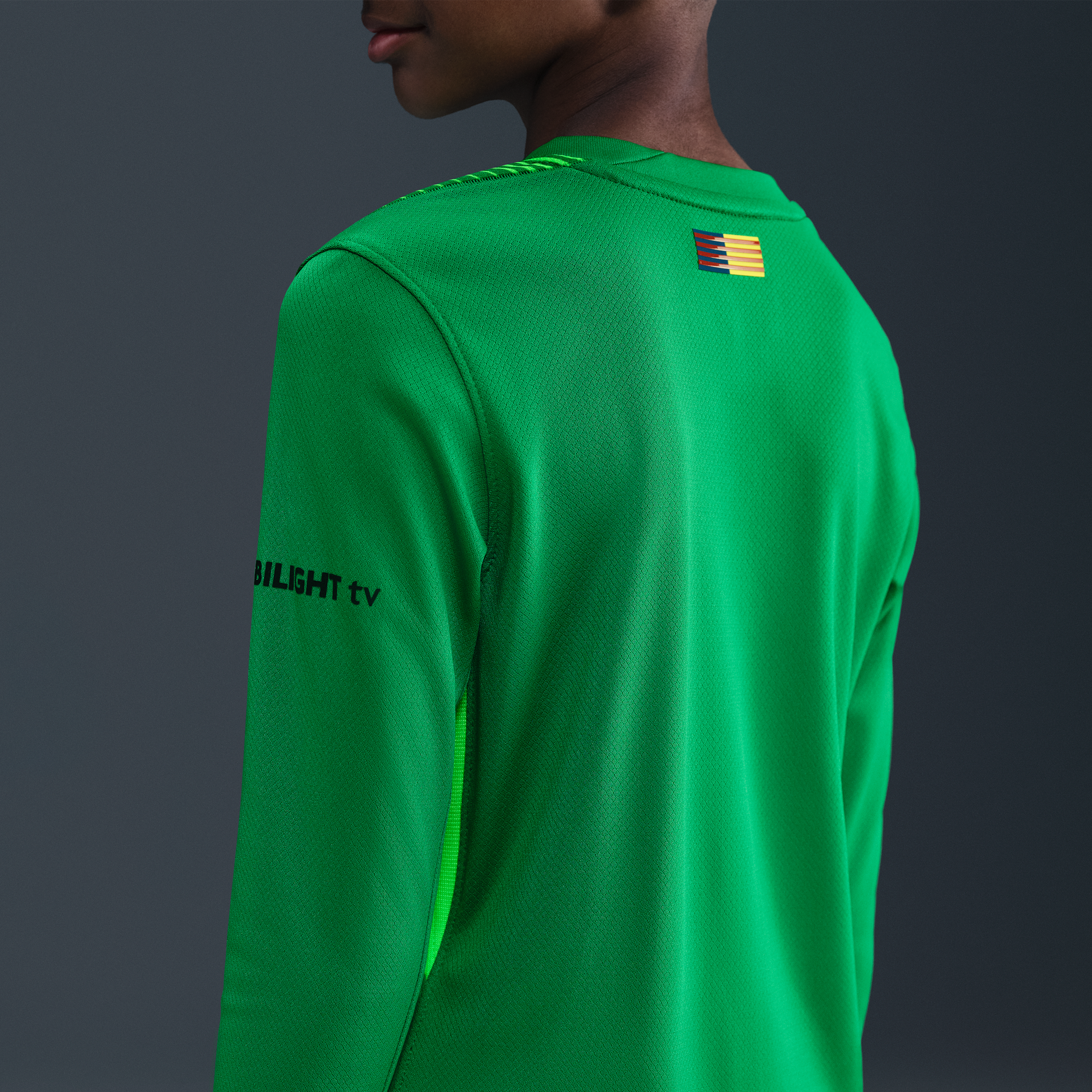 Thumbnail - FC Barcelona 2025/26 Stadium Goalkeeper Nike Dri-FIT Replika-Fußballtrikot (ältere Kinder) - Grün