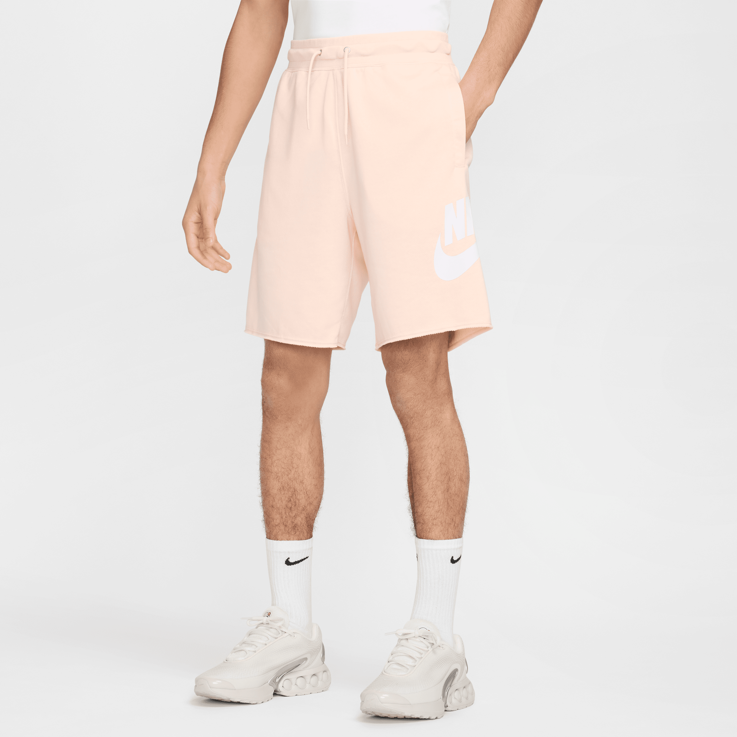 Thumbnail - Nike Club French-Terry-Alumni-Shorts (Herren) - Pink