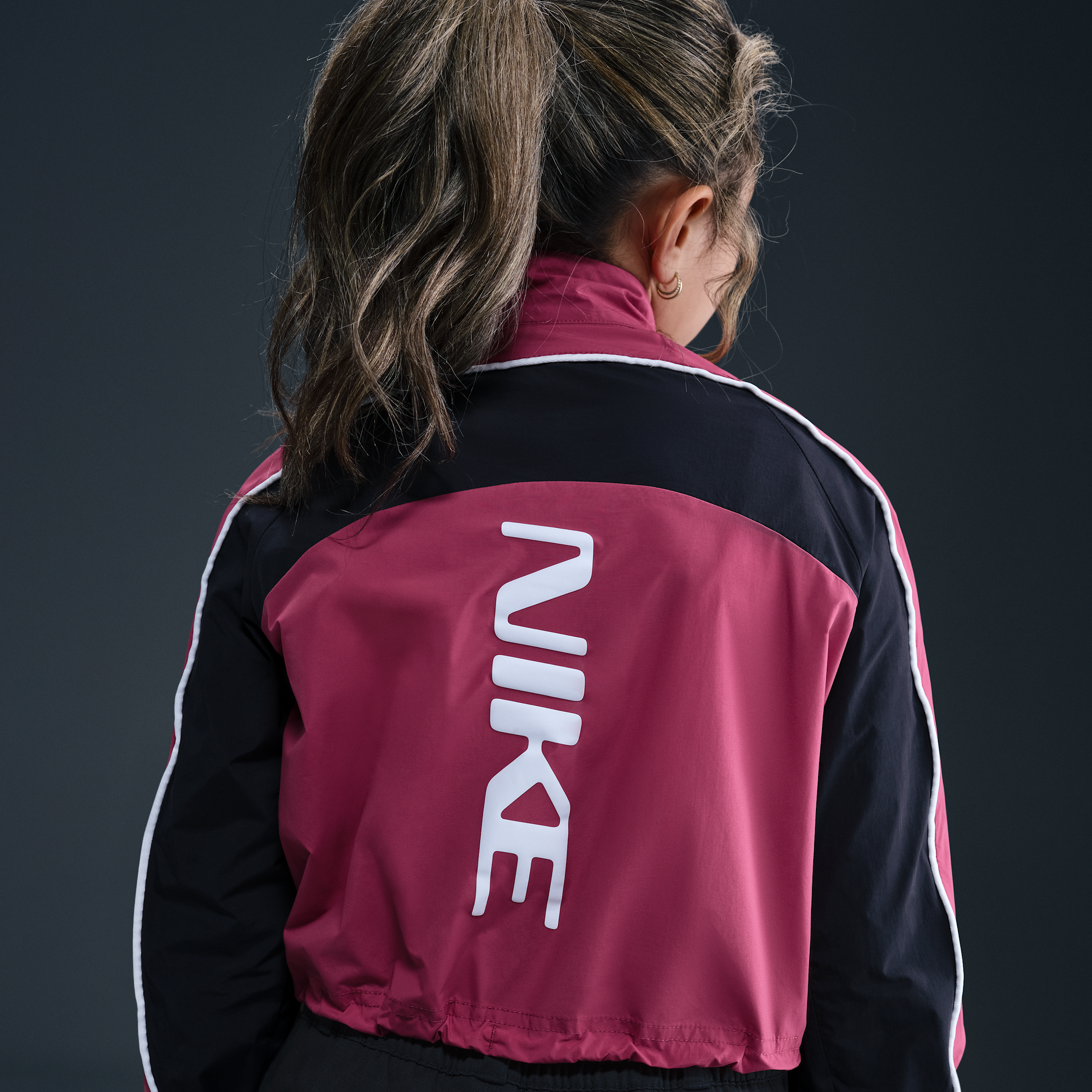 Thumbnail - Nike Sportswear Track-Jacket mit Viertelreißverschluss (Mädchen) - Lila