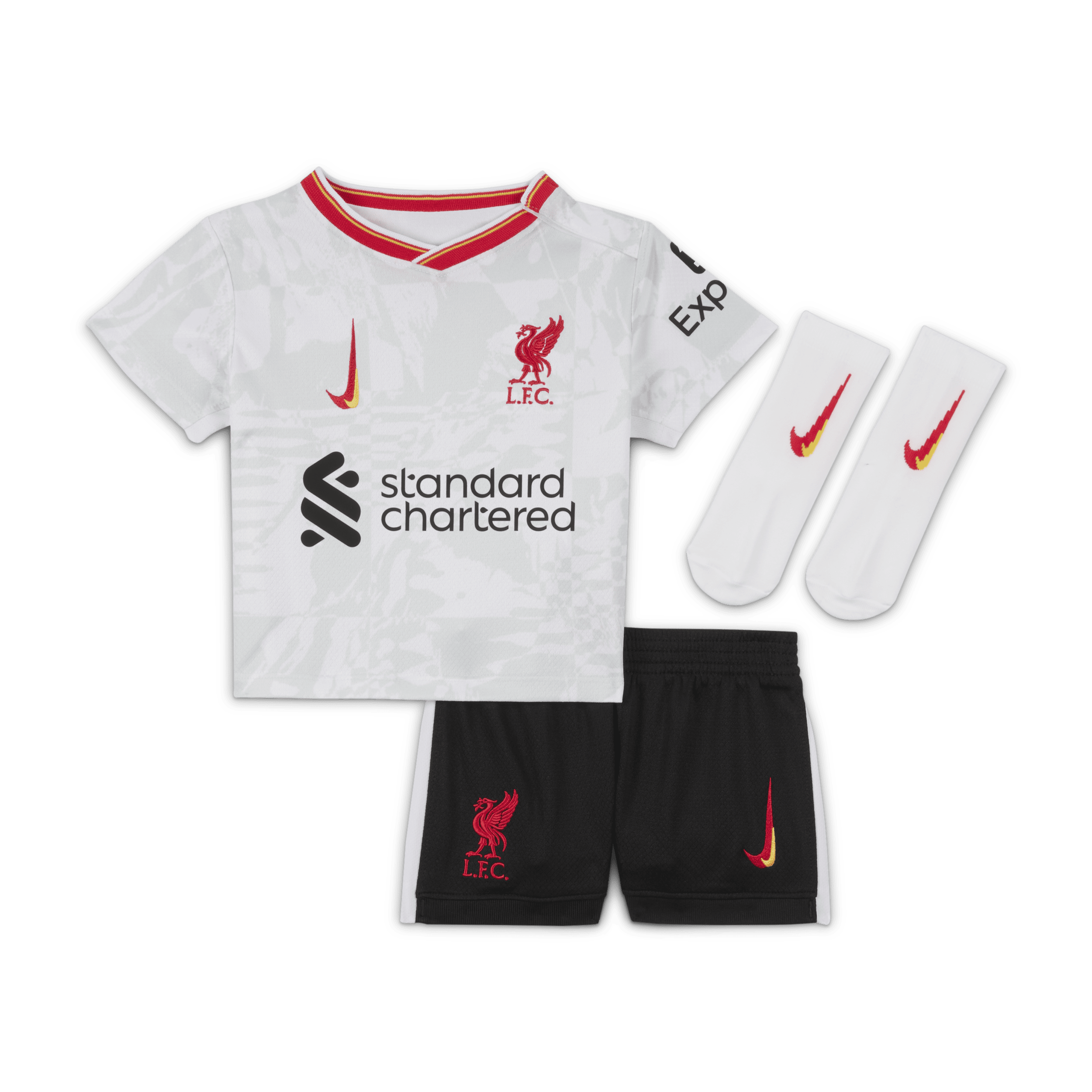 Ensemble 3 pièces Nike Football Liverpool FC 2024/25 Stadium 3e tenue pour bébé et tout petit - Blan