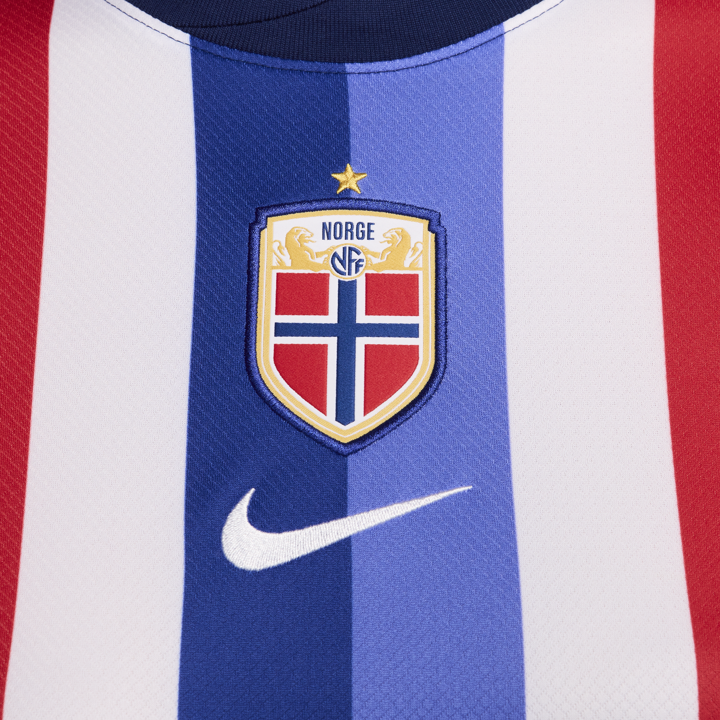 Nike Noorwegen (vrouwenelftal) 2024 25 Stadium Thuis Dri-FIT Replica voetbalshirt voor dames Rood