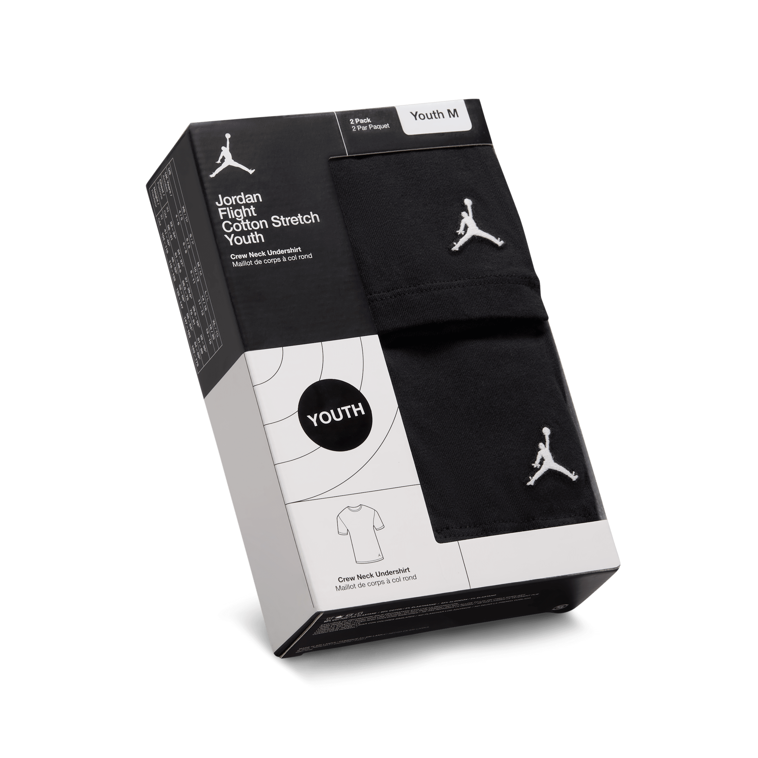 Thumbnail - Jordan Flight Base T-Shirts (ältere Kinder, 2er-Pack) - Schwarz