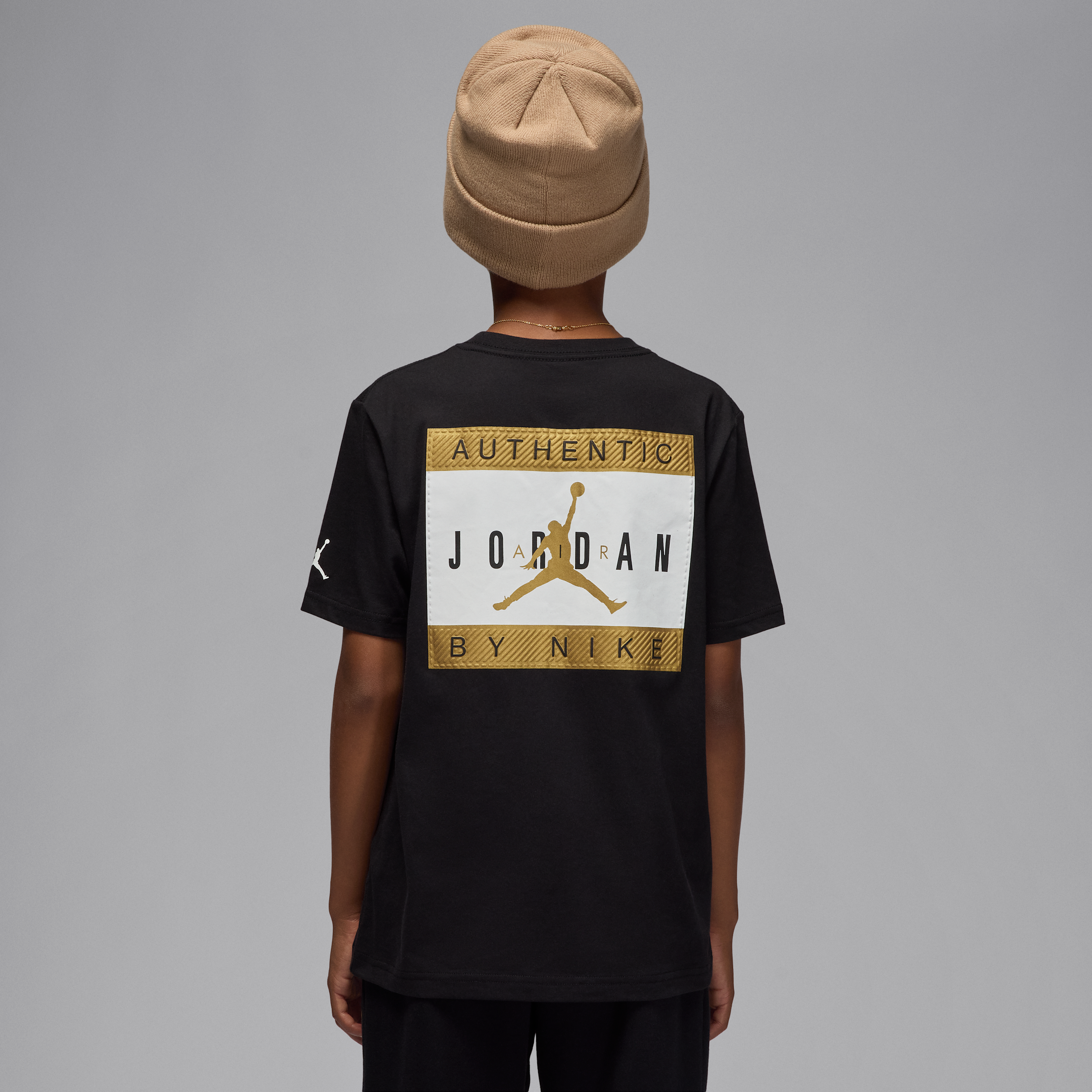 Jordan Authentic Label T-shirt voor kids - Zwart