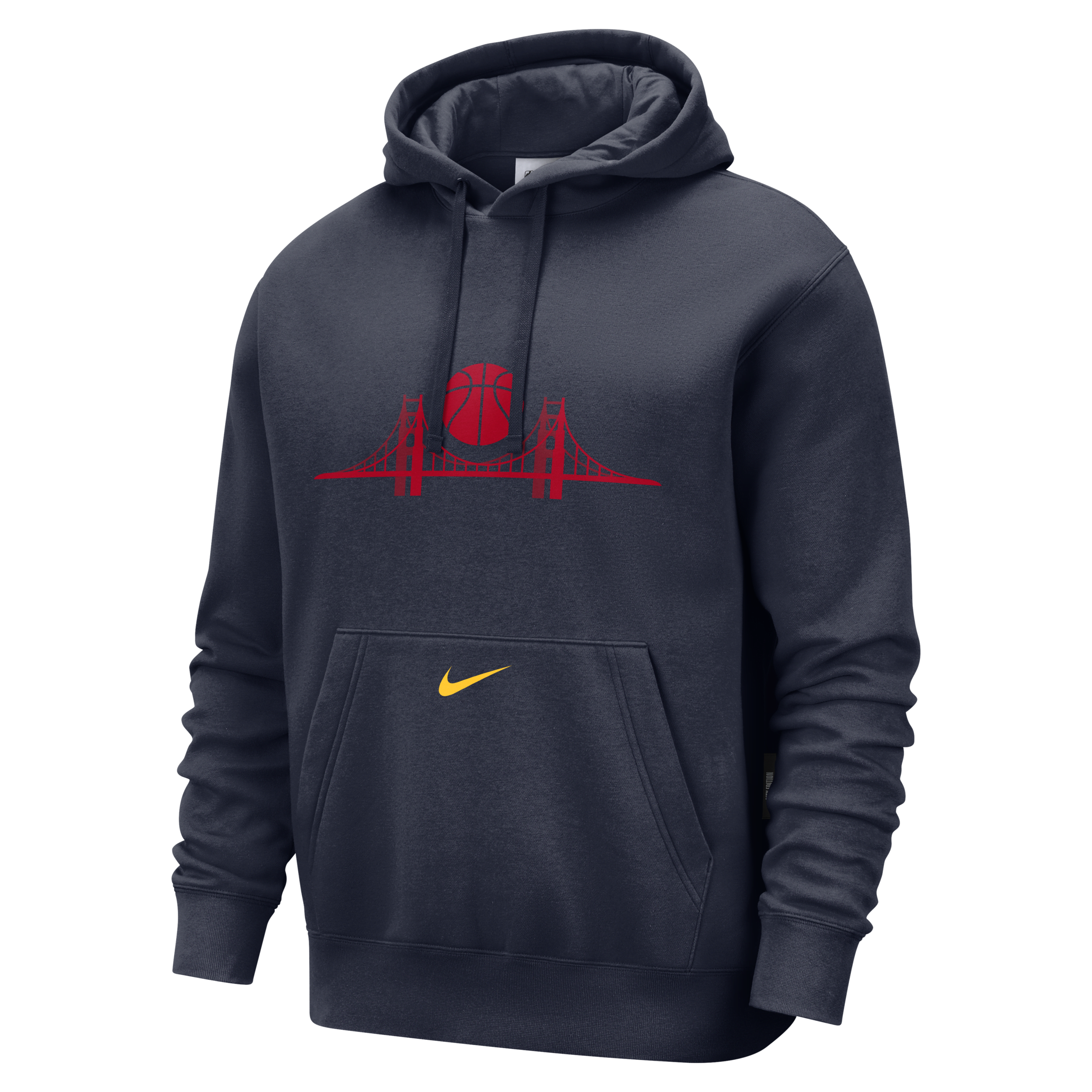 Sweat à capuche en tissu Fleece Nike NBA Golden State Warriors Club City Edition pour homme - Bleu