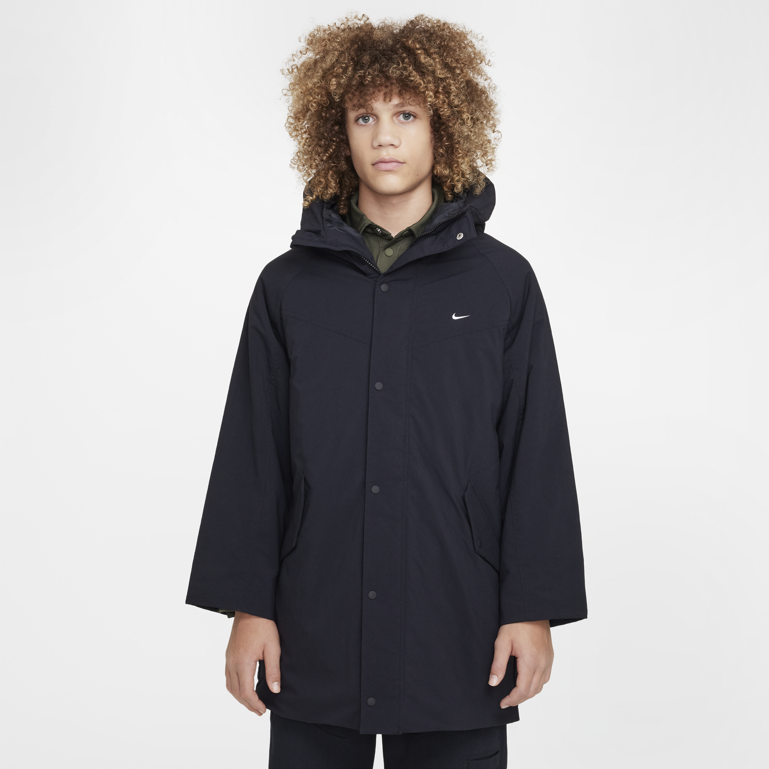 Nike Sportswear Metro Ground parka voor kids - Zwart