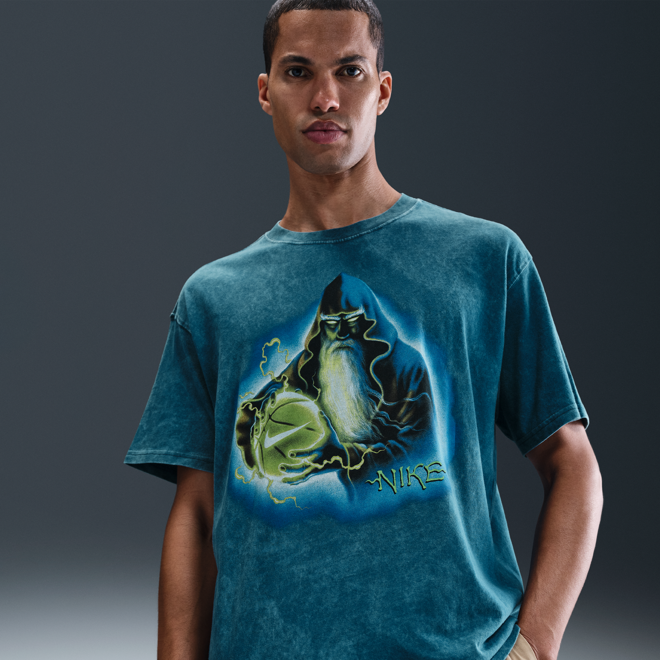 Thumbnail - Nike Basketball-T-Shirt (Herren) - Blau