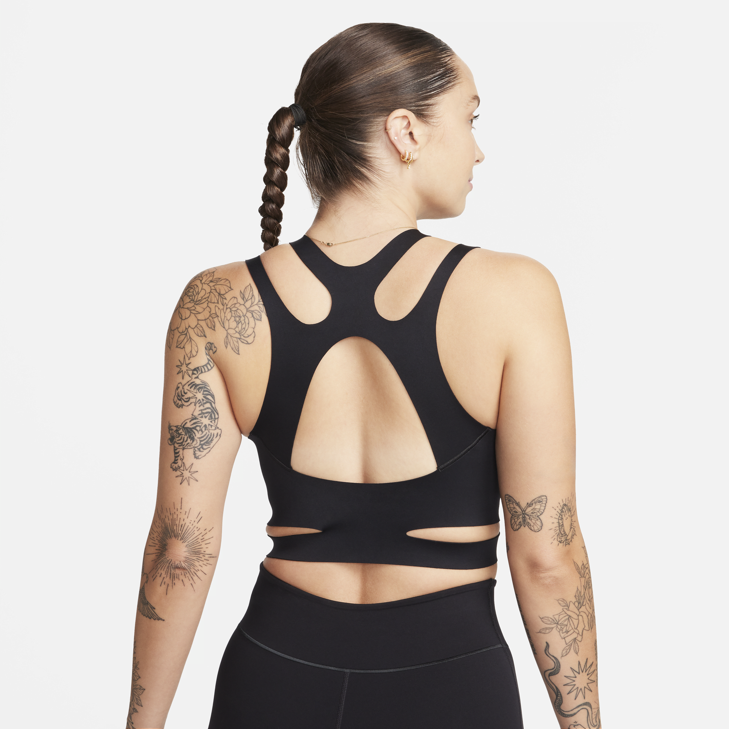 Nike FutureMove non-padded sport-bh met bandjes en lichte ondersteuning Zwart