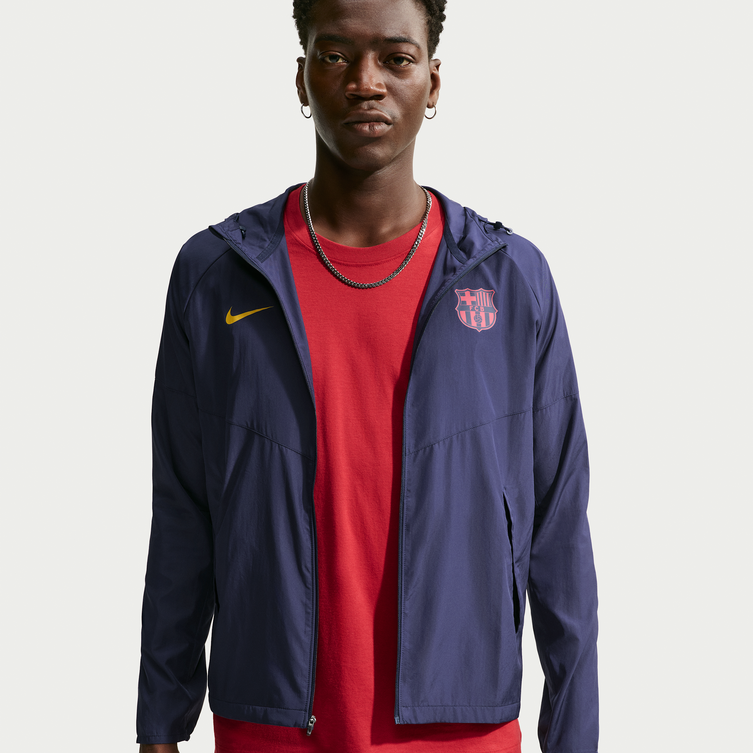 Nike Veste De Running Nike Soccer Fc Barcelona City Side Pour