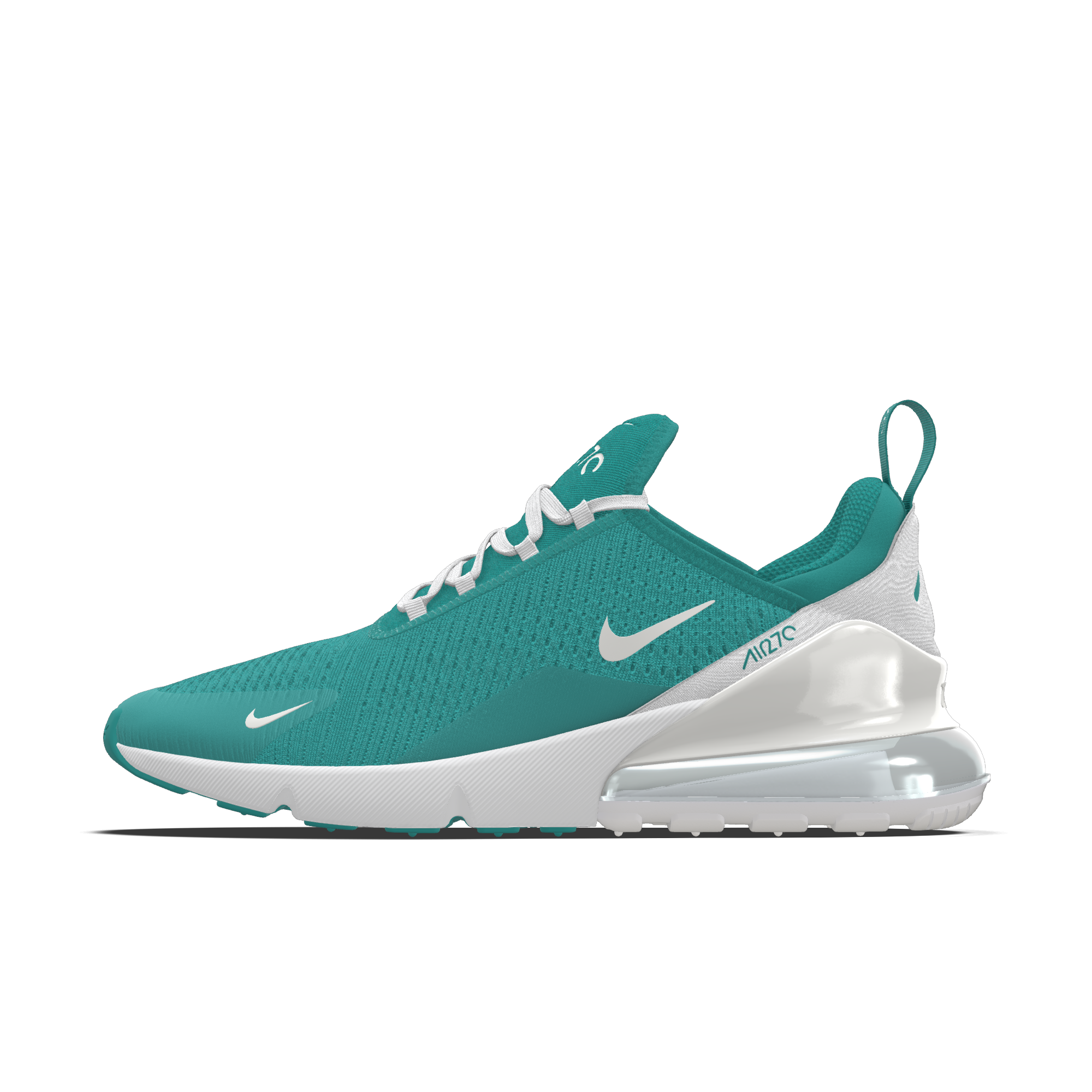 Personalizowane buty damskie Nike Air Max 270 By You - Zieleń