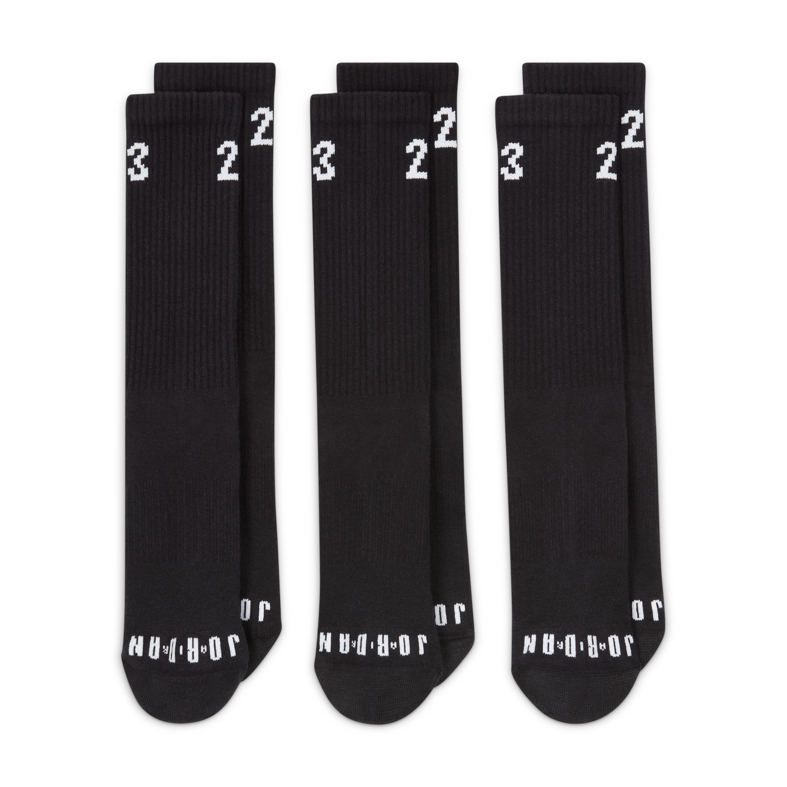 Thumbnail - Jordan Essentials Crew-Socken (3 Paar) - Schwarz
