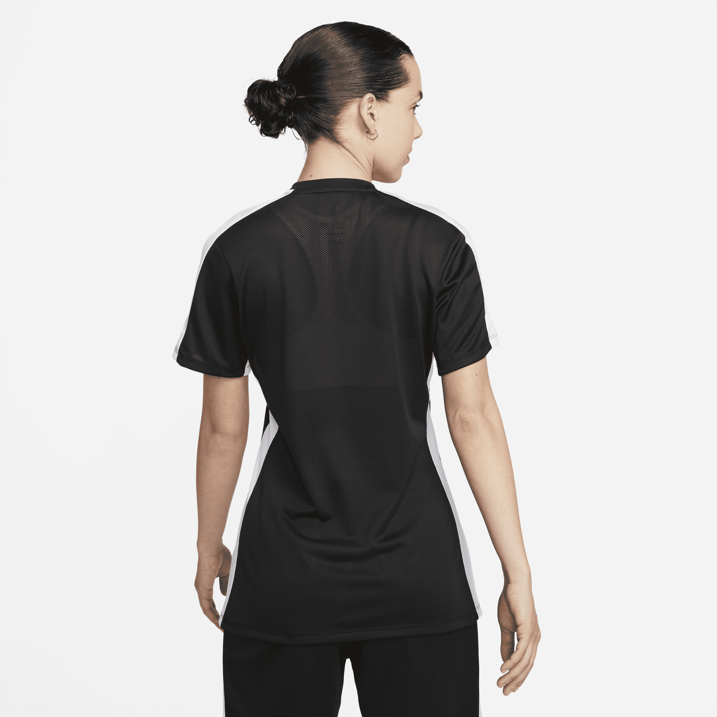 Haut de football à manches courtes Nike Dri-FIT Academy pour Femme - Noir