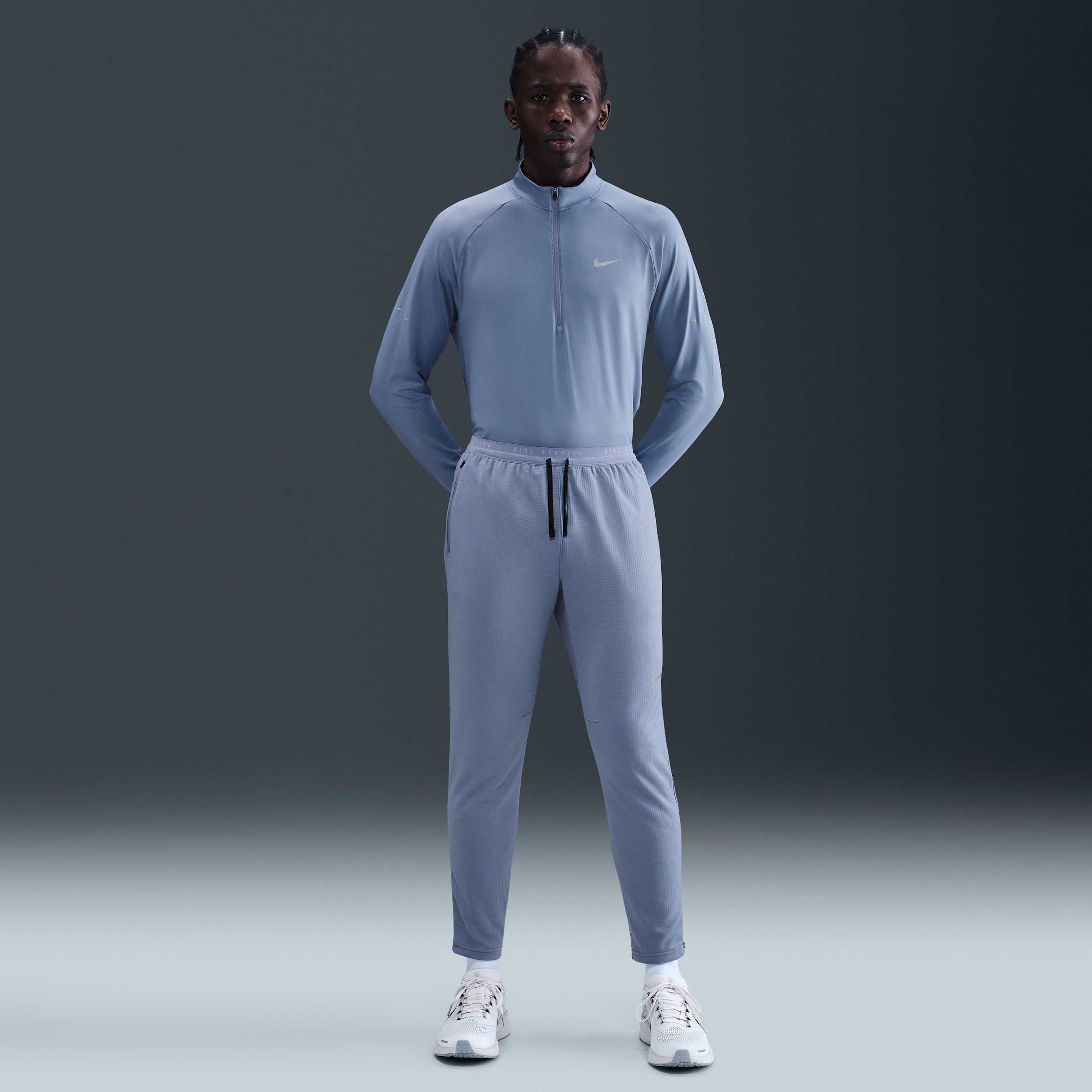 Thumbnail - Nike Stride Dri-FIT Strick-Laufhose (Herren) - Blau