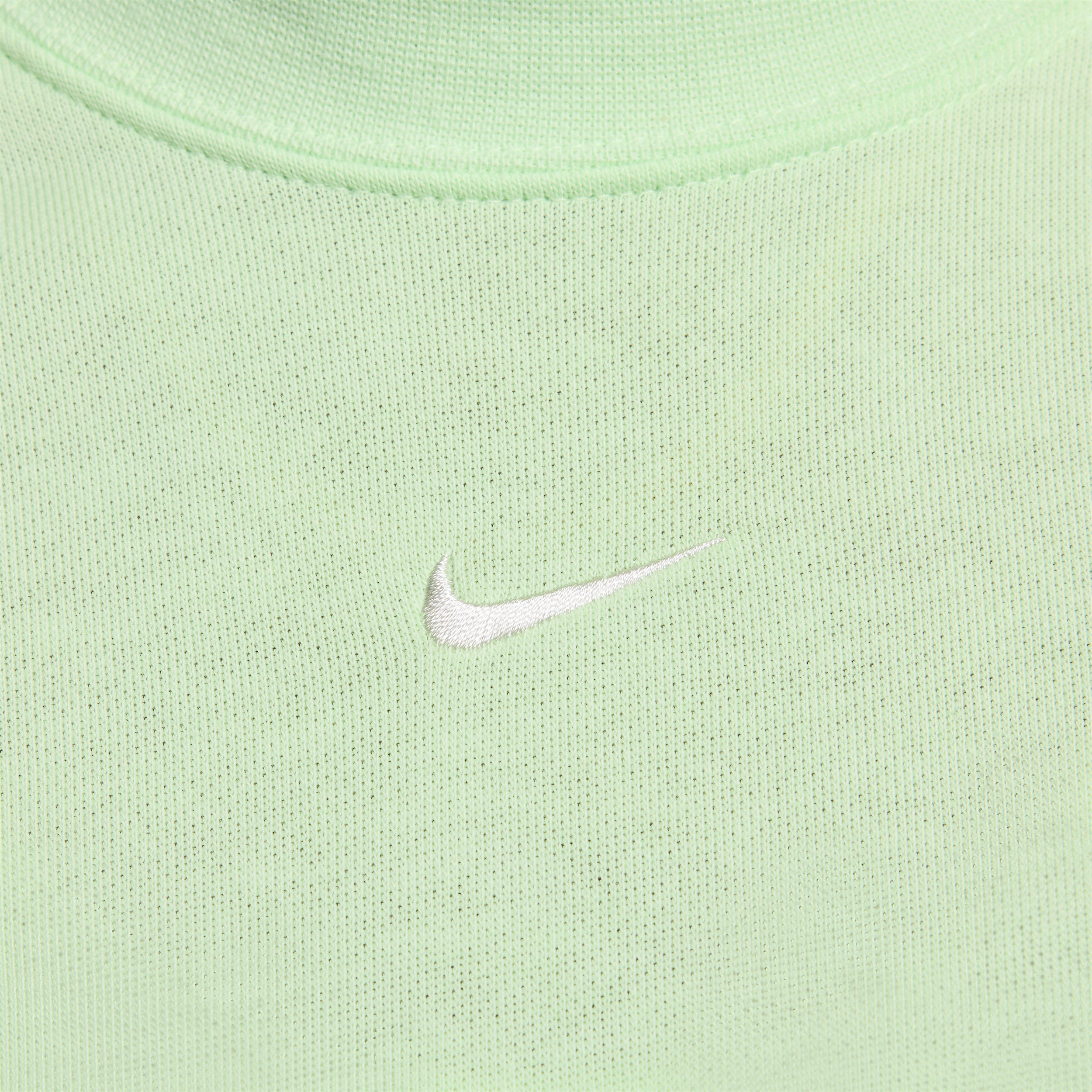 Nike Sportswear Chill Terry korte damestop met ronde hals van sweatstof Groen