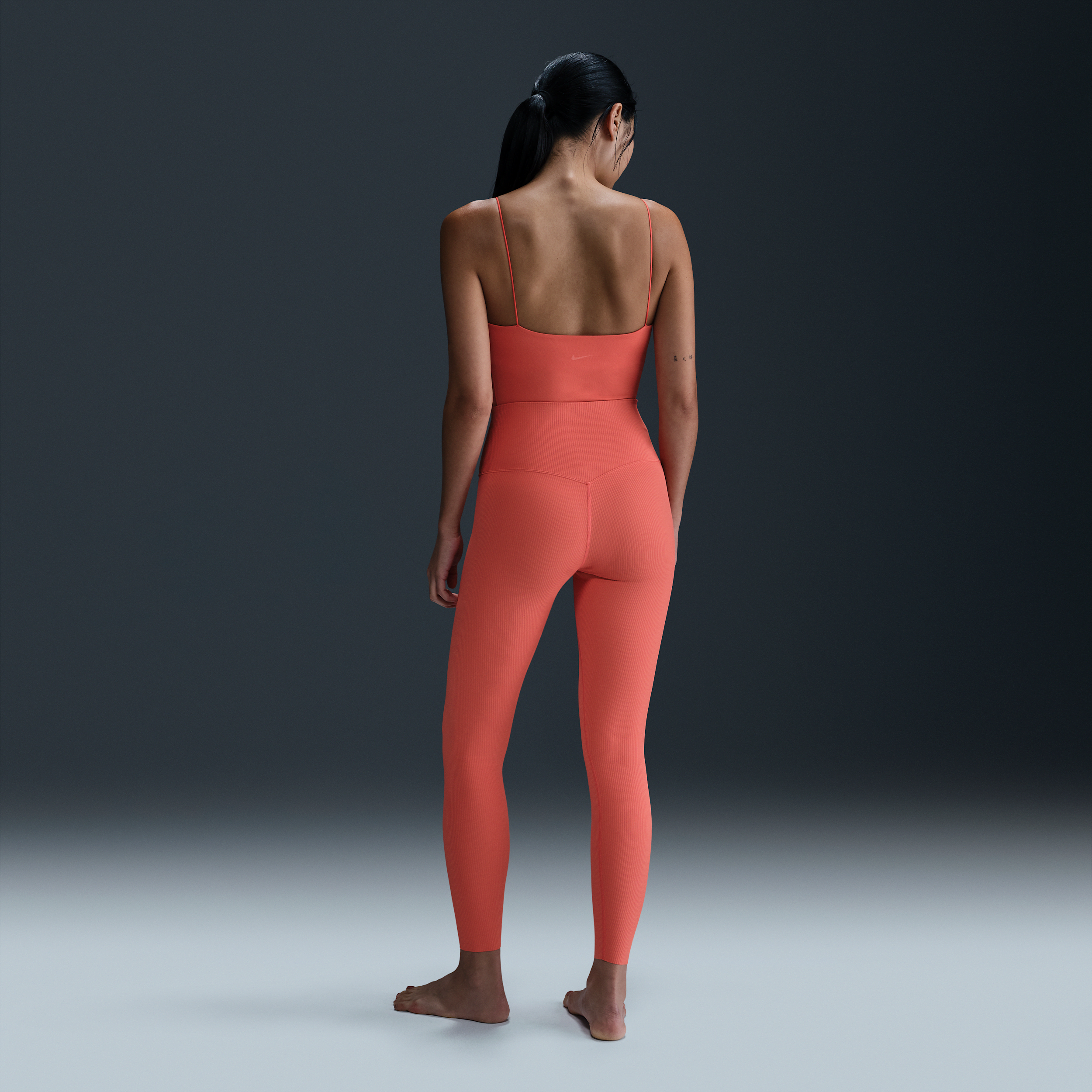 Legging 78 taille haute à maintien léger Nike Zenvy Rib pour femme - vue 5