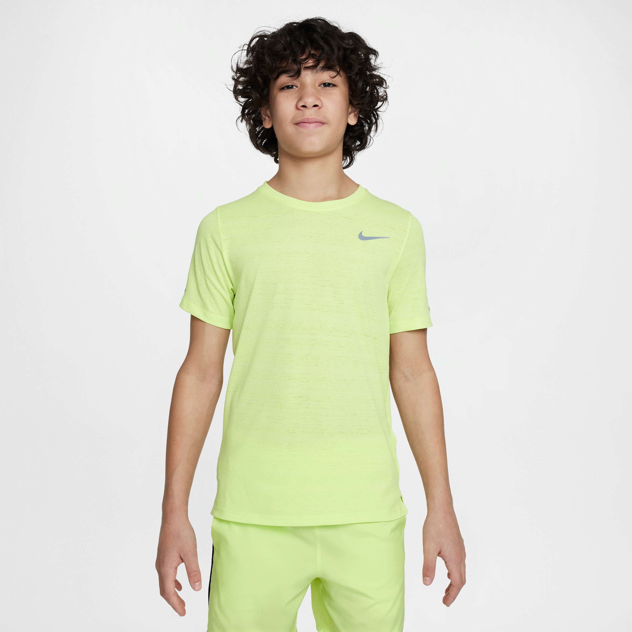 Haut de training Nike Dri-FIT Miler pour ado (garçon) - Jaune