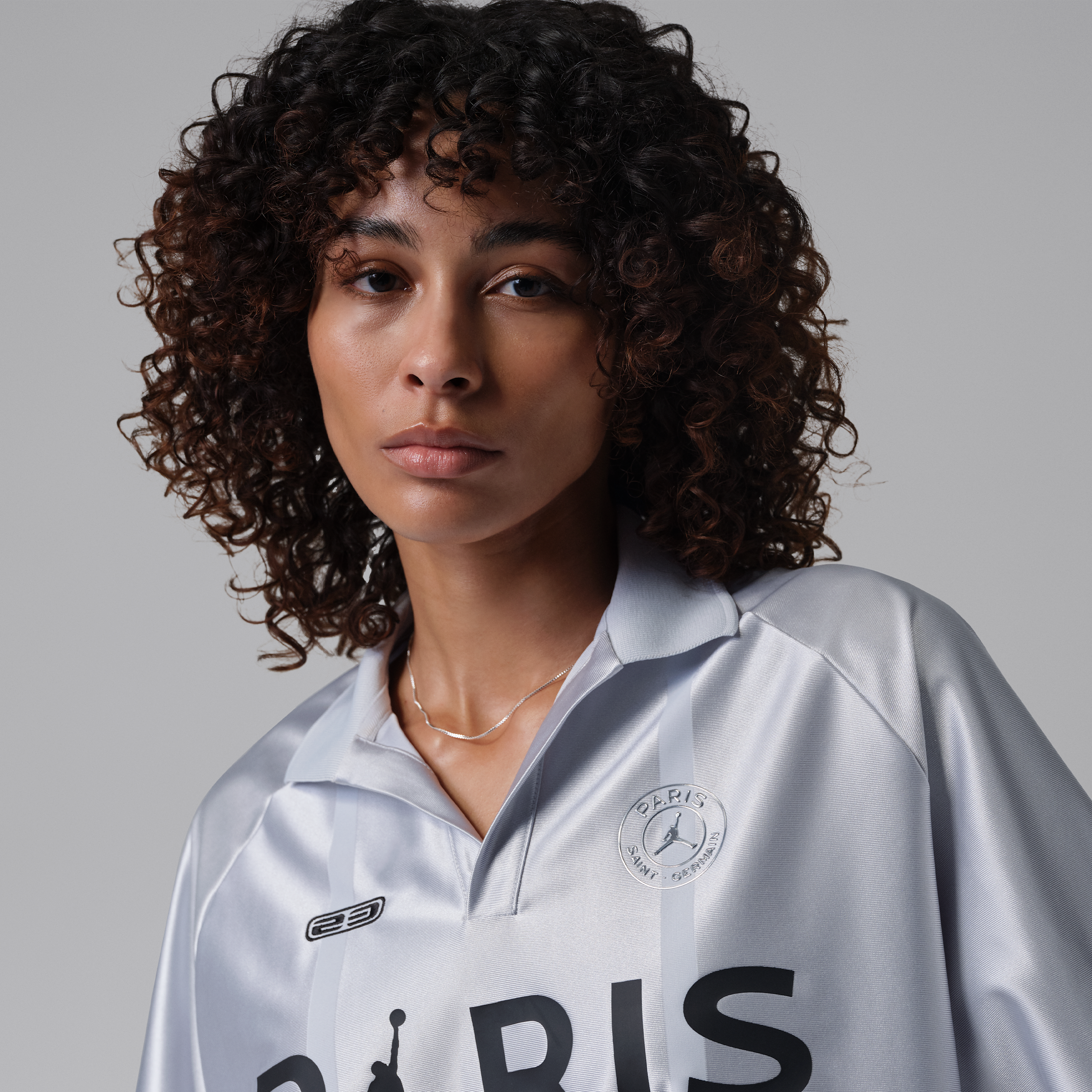 Thumbnail - Paris Saint-Germain Trikot für Damen - Grau