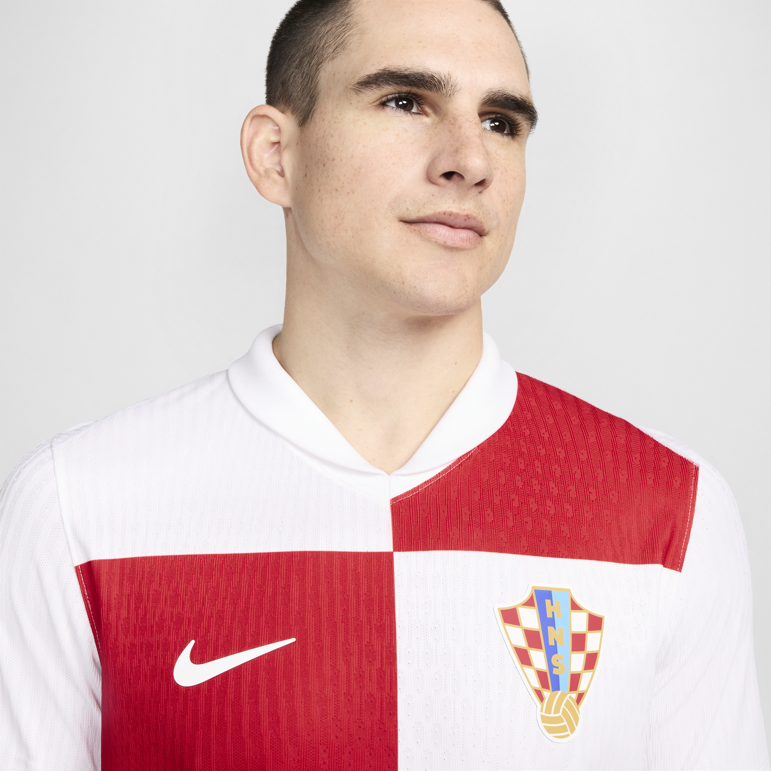 Nike Kroatië 2024 25 Match Thuis Dri-FIT ADV authentiek voetbalshirt met korte mouwen voor heren Wit
