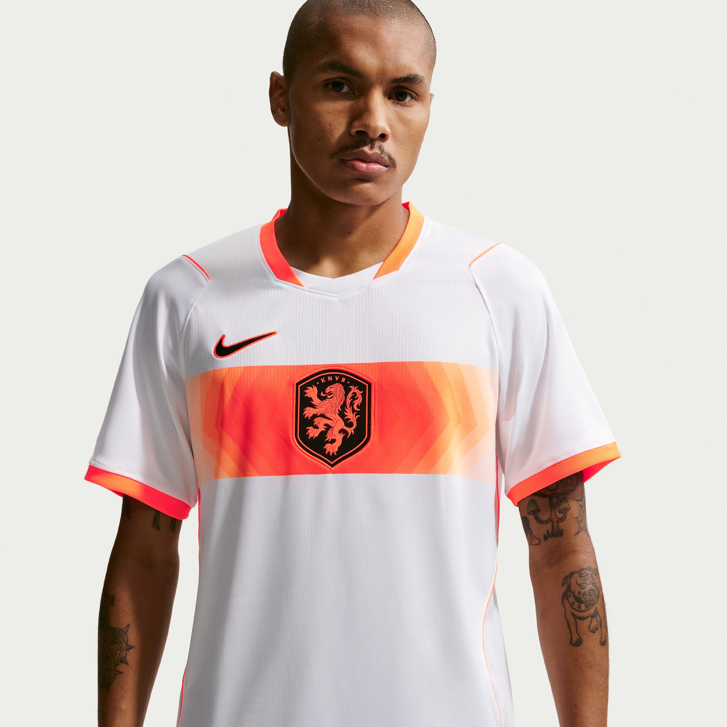 Holland National Team 2026 Stadium Away Nike Dri-FIT-fodboldtrøje til mænd - hvid