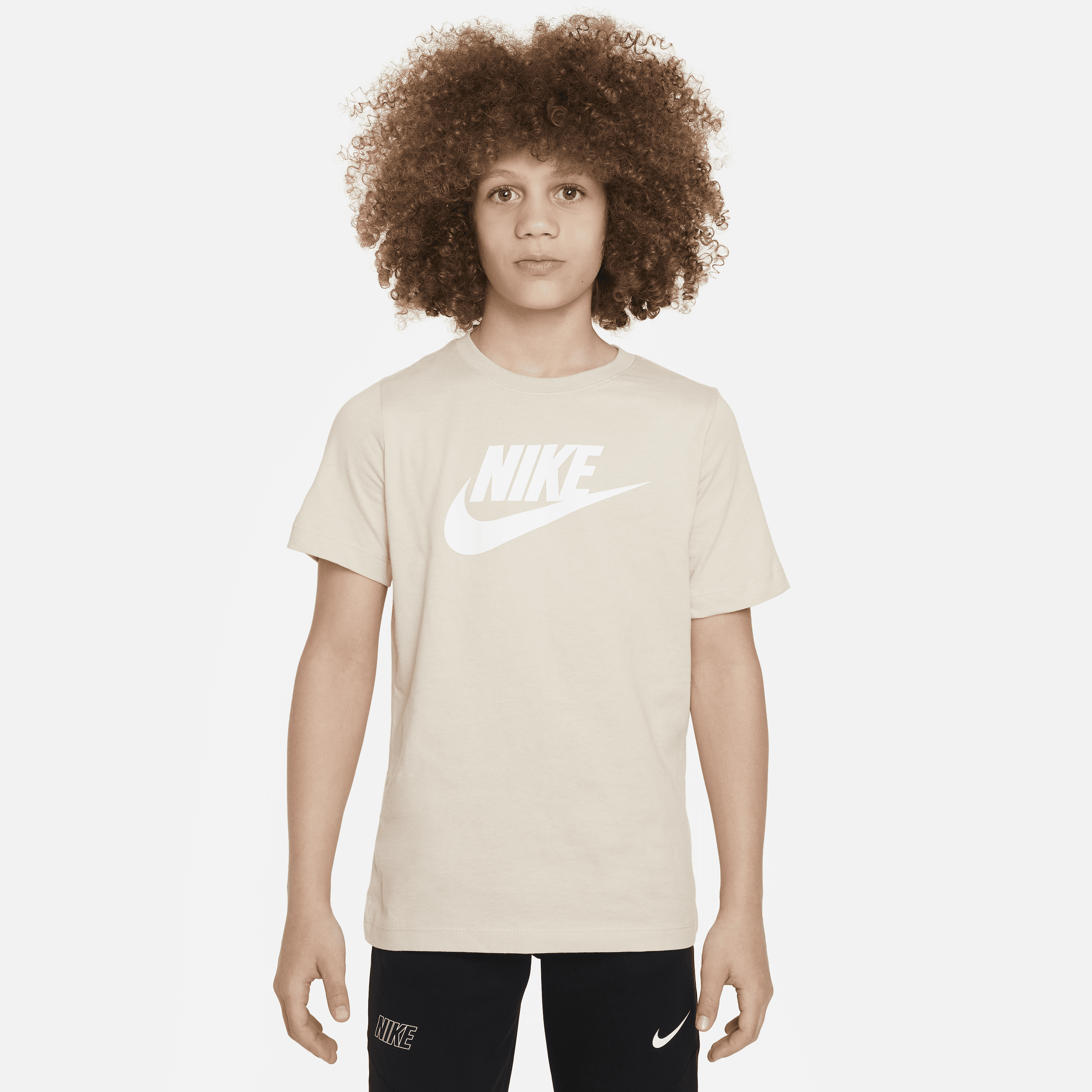 Nike Sportswear Katoenen T-shirt voor kids Bruin