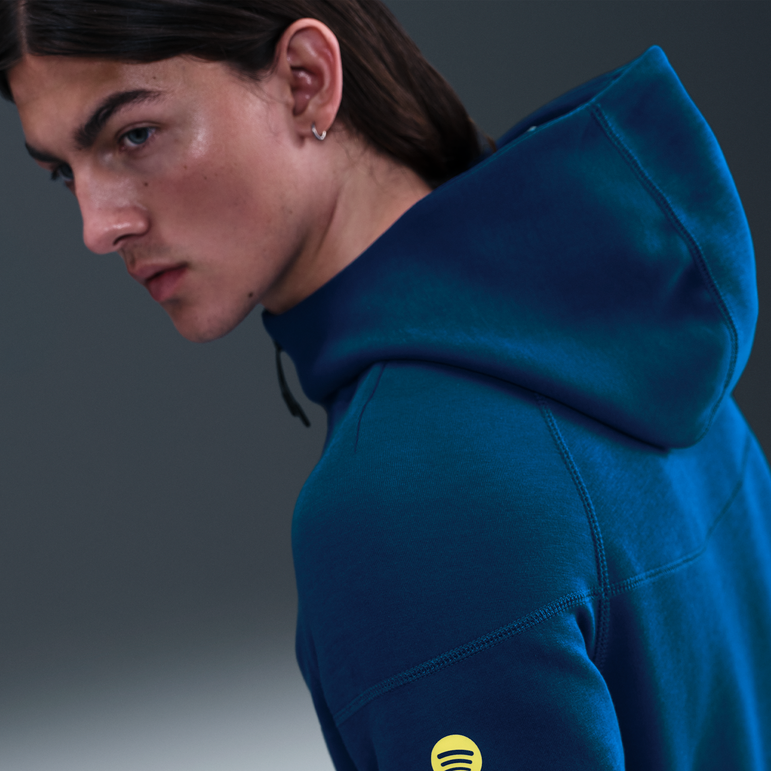 Thumbnail - FC Barcelona Tech Windrunner Fourth Nike Fußballjacke aus Fleece mit durchgehendem Reißverschluss (Herren) - Blau