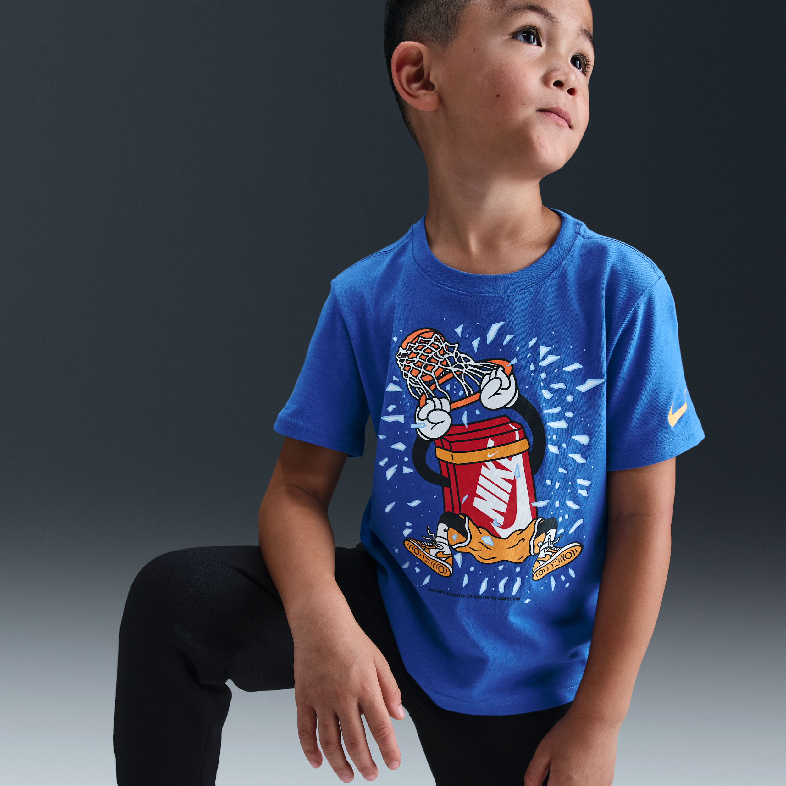 Thumbnail - Nike Boxy Dunk T-Shirt (jüngere Kinder) - Blau