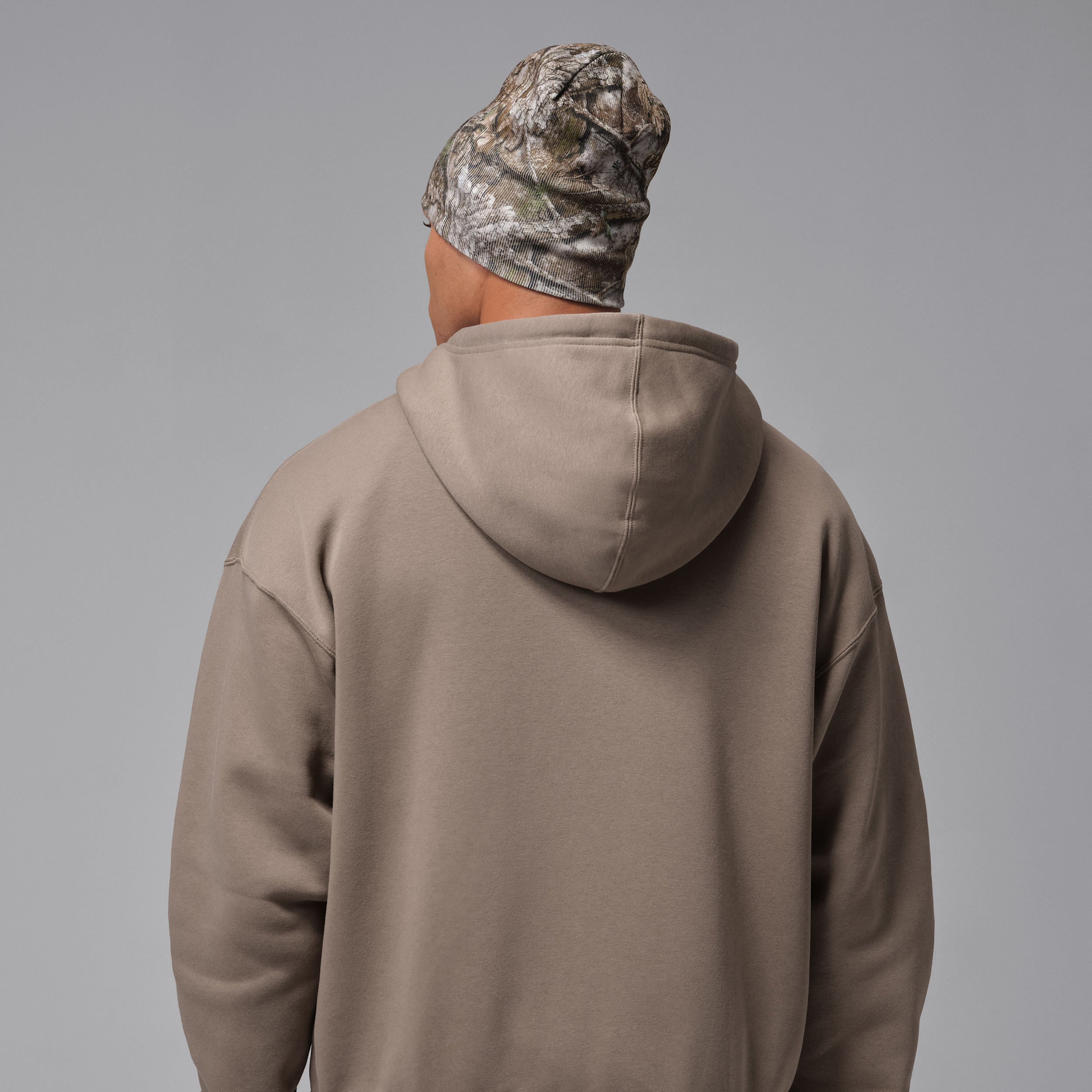 Thumbnail - Jordan Brooklyn Fleece Oversized Kapuzenjacke (Herren) - Grau