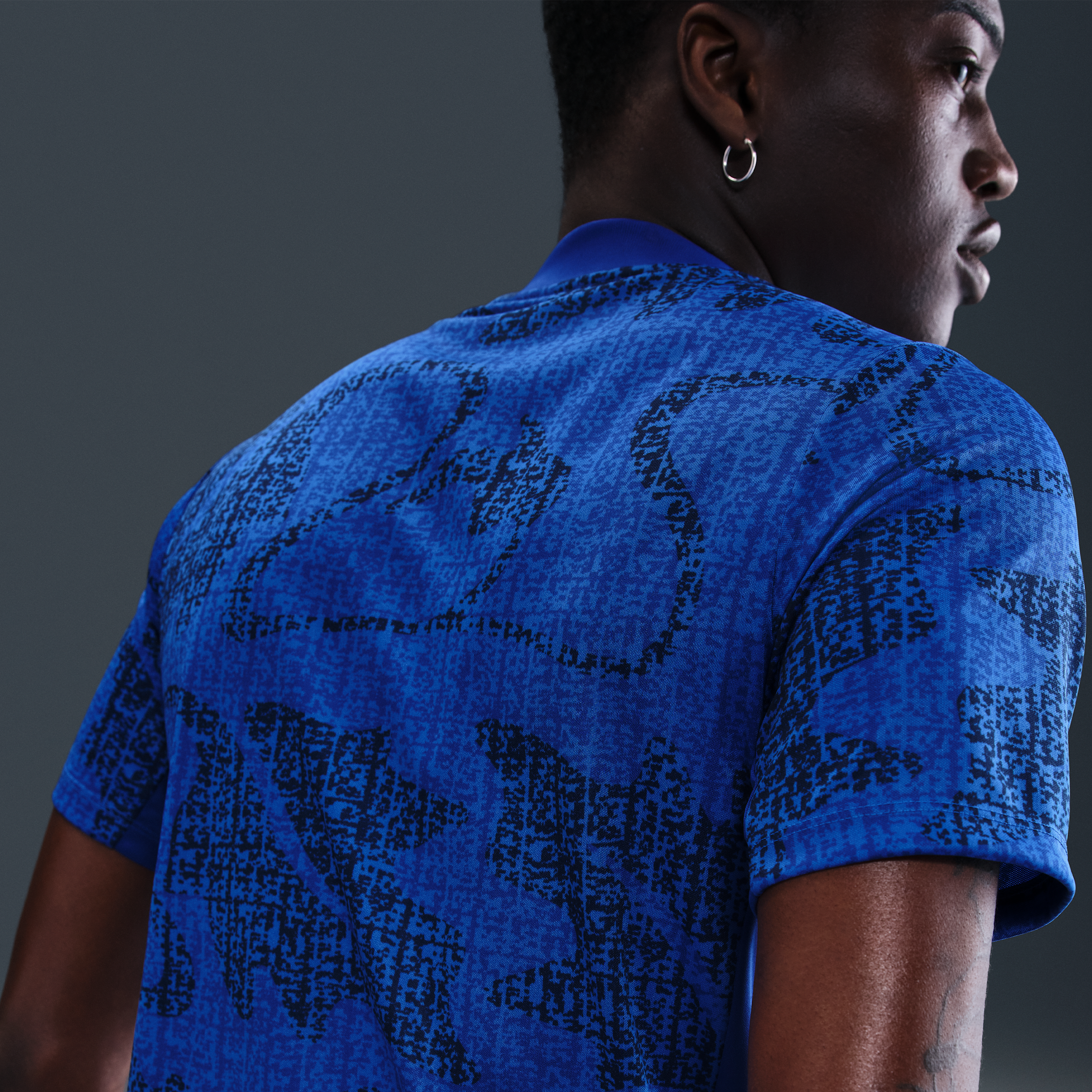 Thumbnail - FFF Academy Pro Nike Dri-FIT Pre-Match Kurzarm-Fußballoberteil (Herren) - Blau