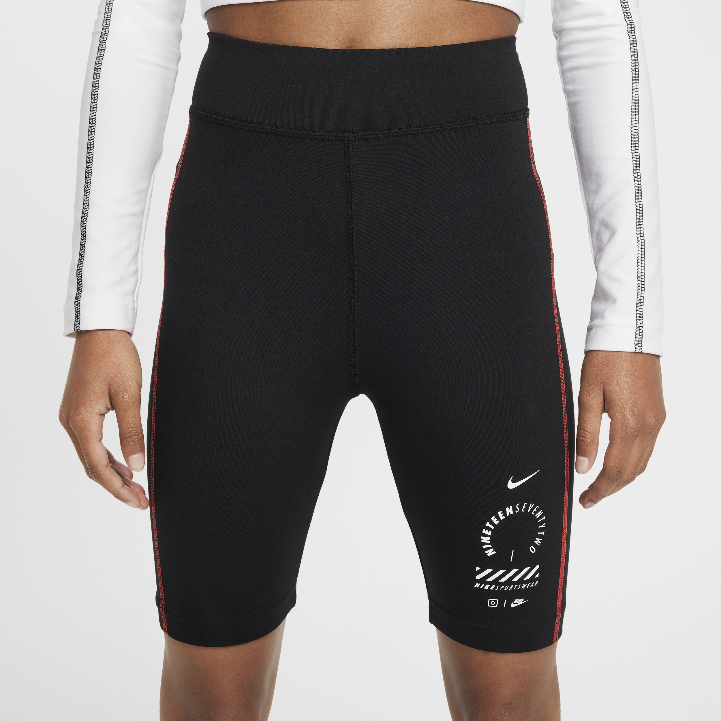 Nike Sportswear Bikeshorts voor meisjes (18 cm) Zwart