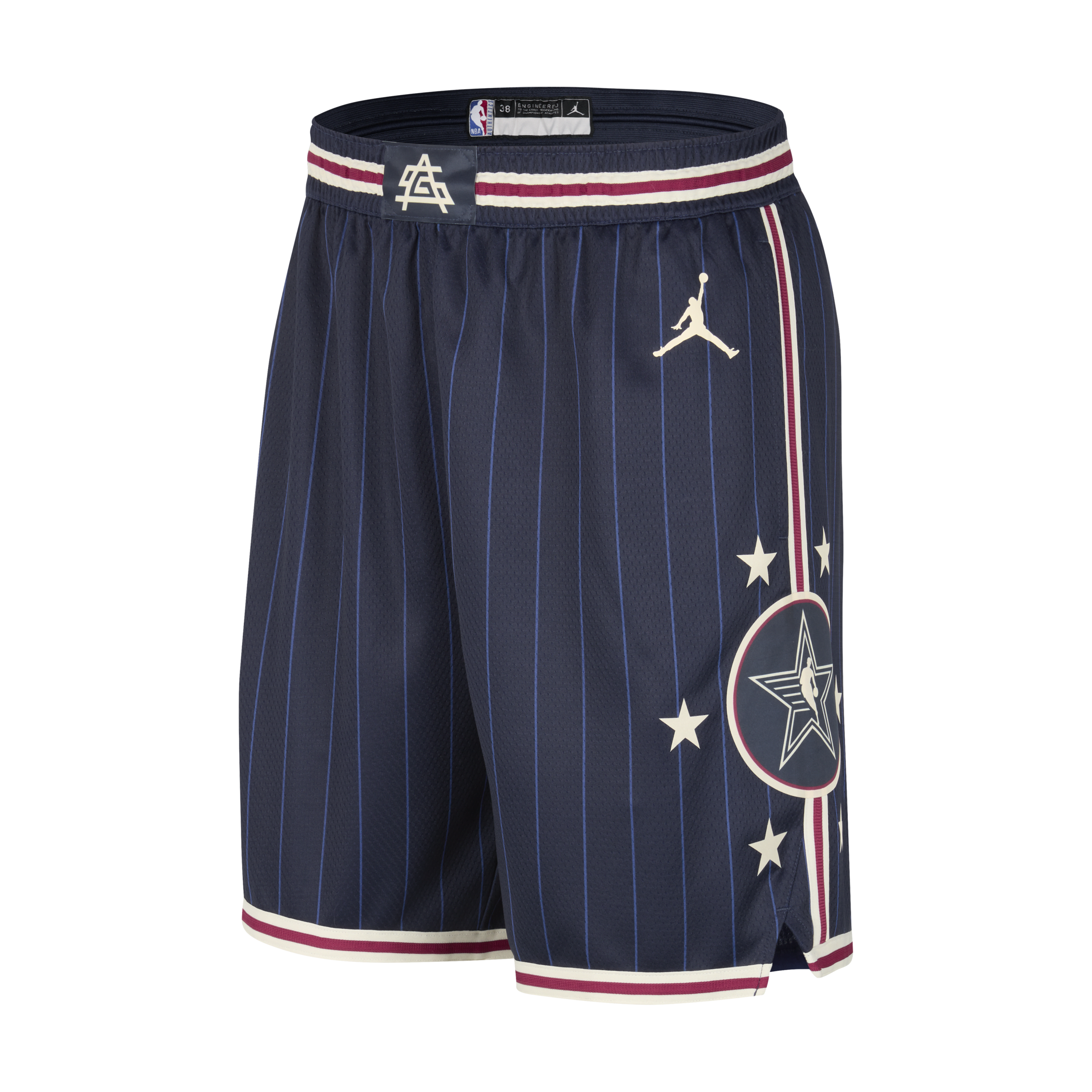 Jordan 2024 NBA All-Star Weekend Swingman Dri-FIT NBA-shorts Blauw