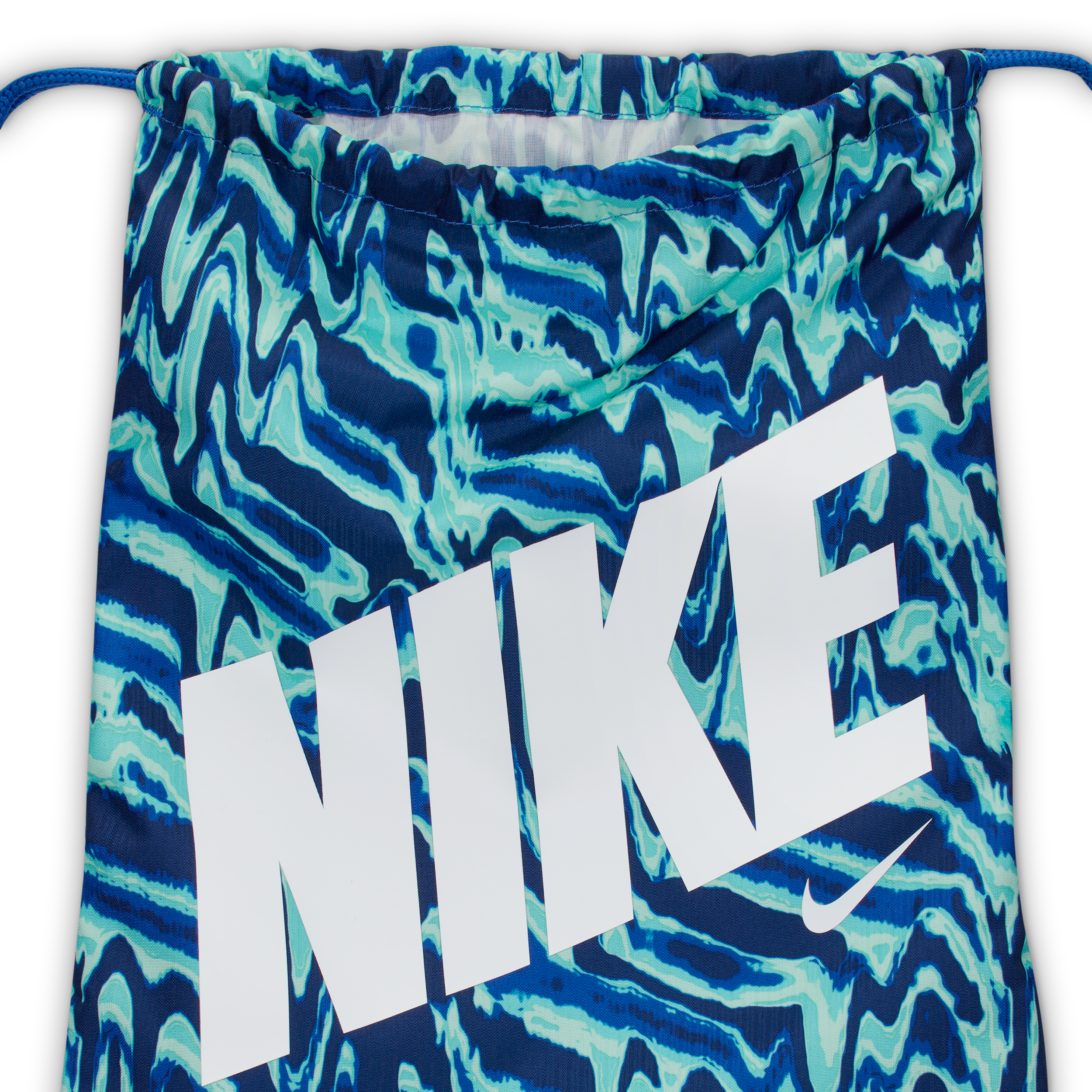 Nike Tas met trekkoord voor kids (12 liter) Blauw