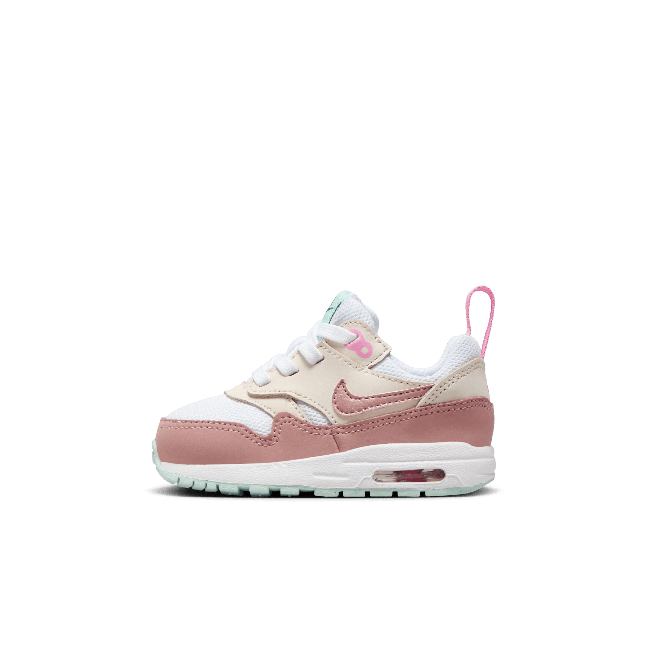 Air Max 1 EasyOn Schuh für Babys und Kleinkinder – Weiß