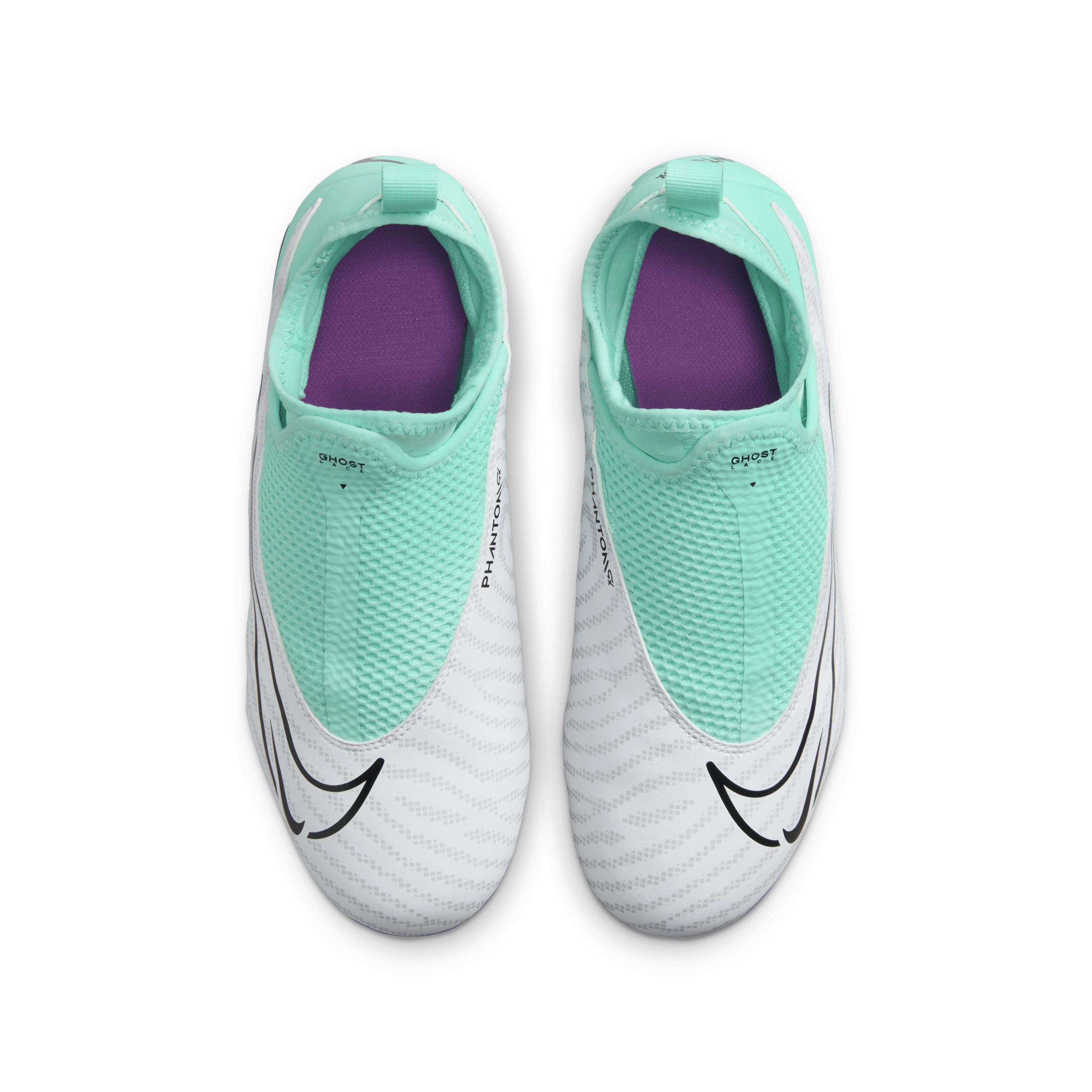 Nike Jr. Phantom GX Academy voetbalschoenen voor kids (meerdere ondergronden) Groen