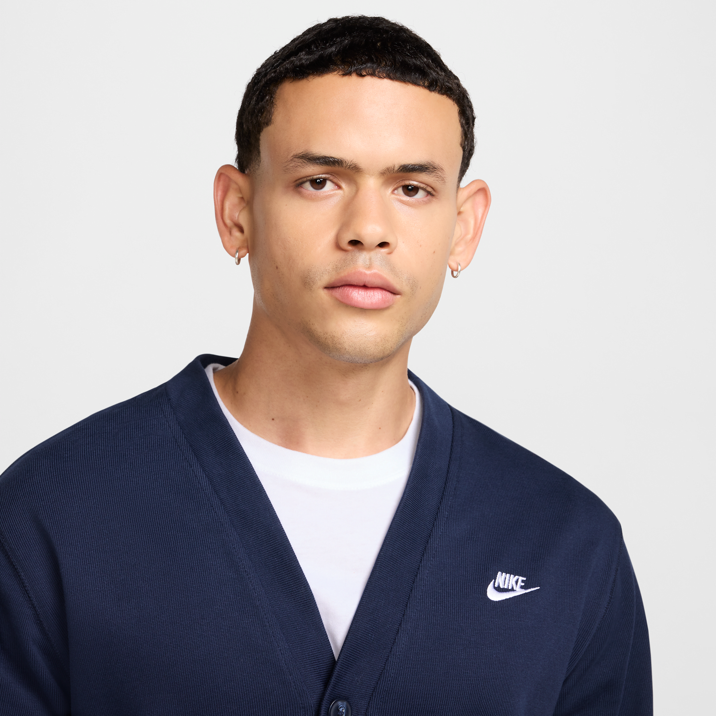 Cardigan Fairway en maille Nike Club pour homme - Bleu